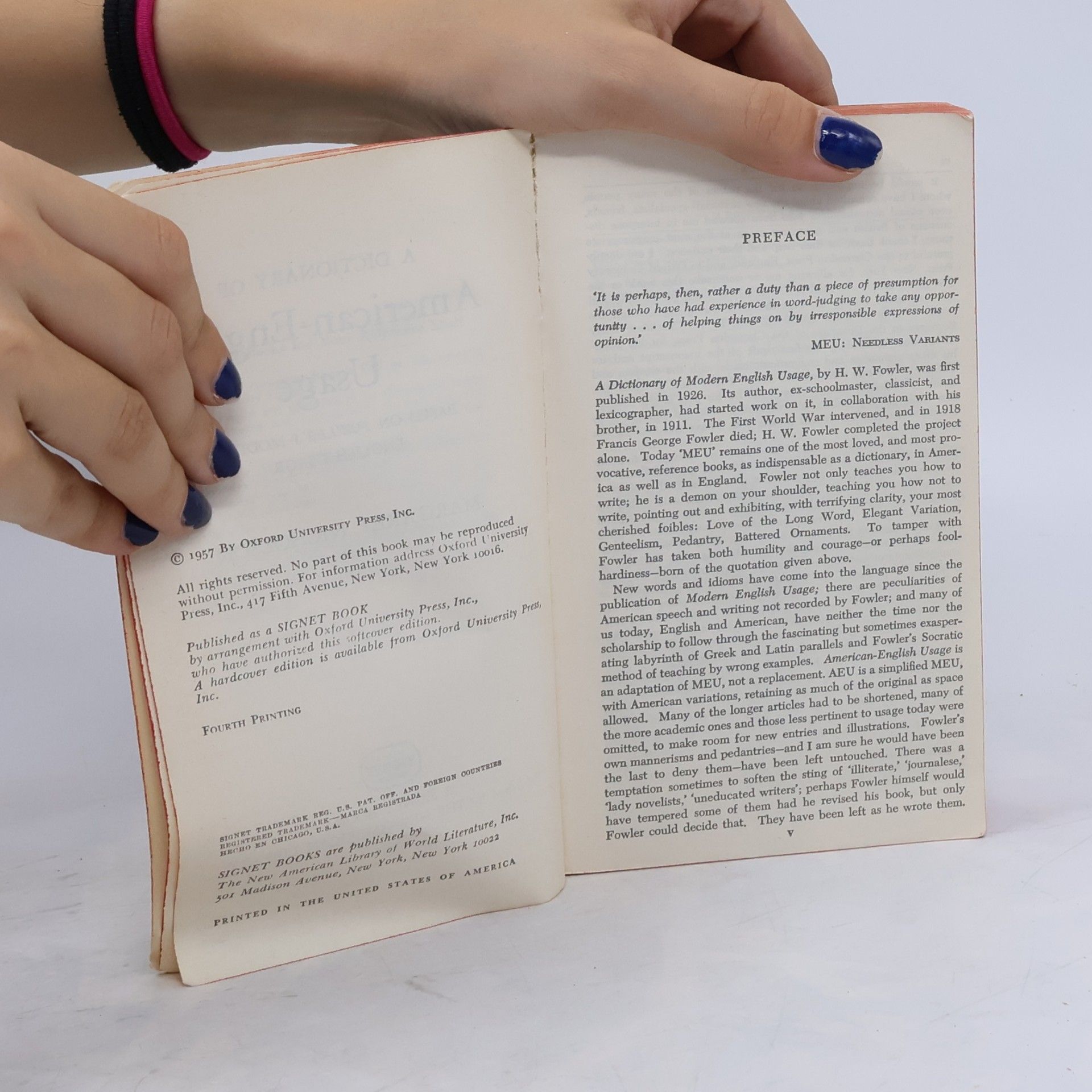 Margaret Nicholson A Dictionary of American-English Usage