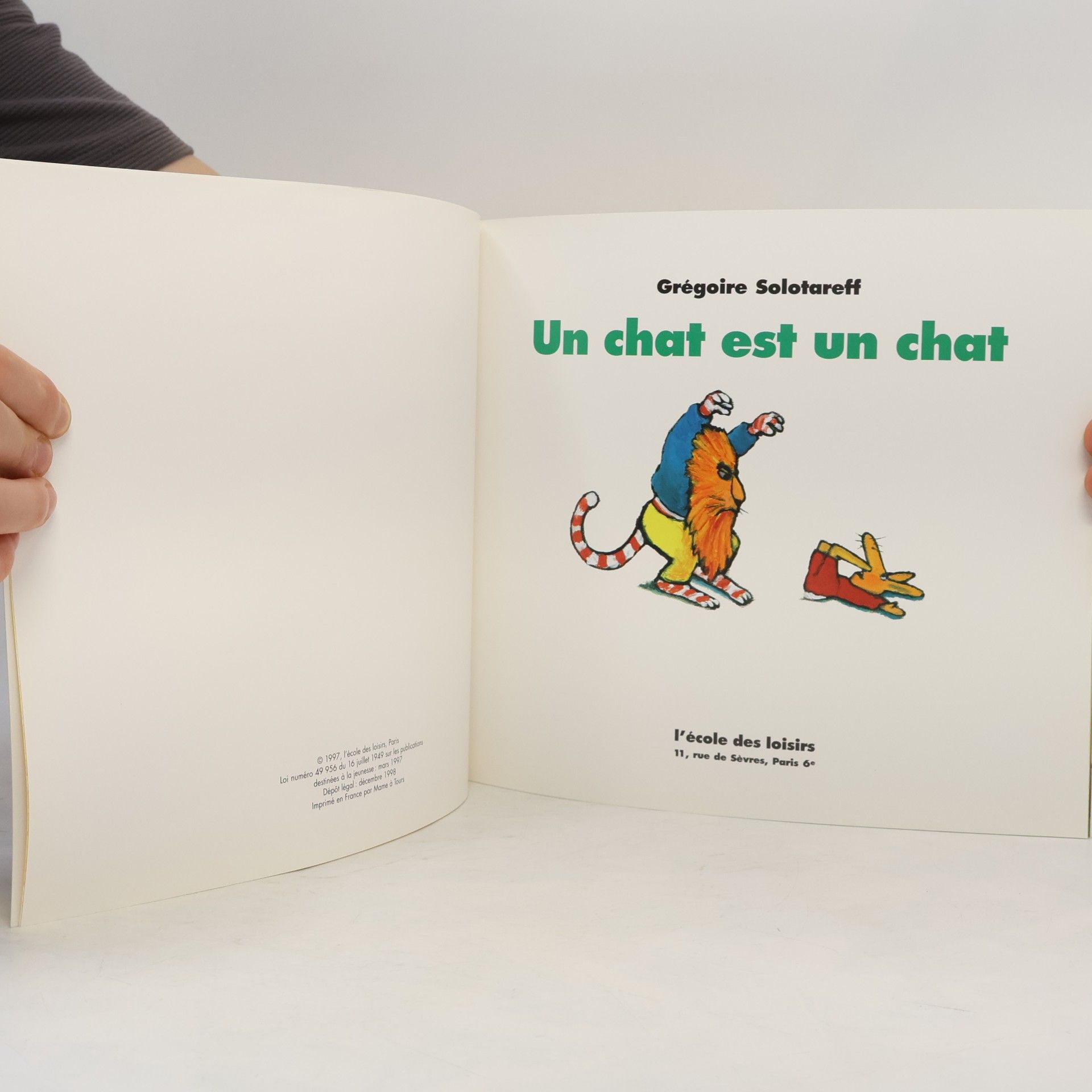 Grégoire Solotareff Un chat est un chat