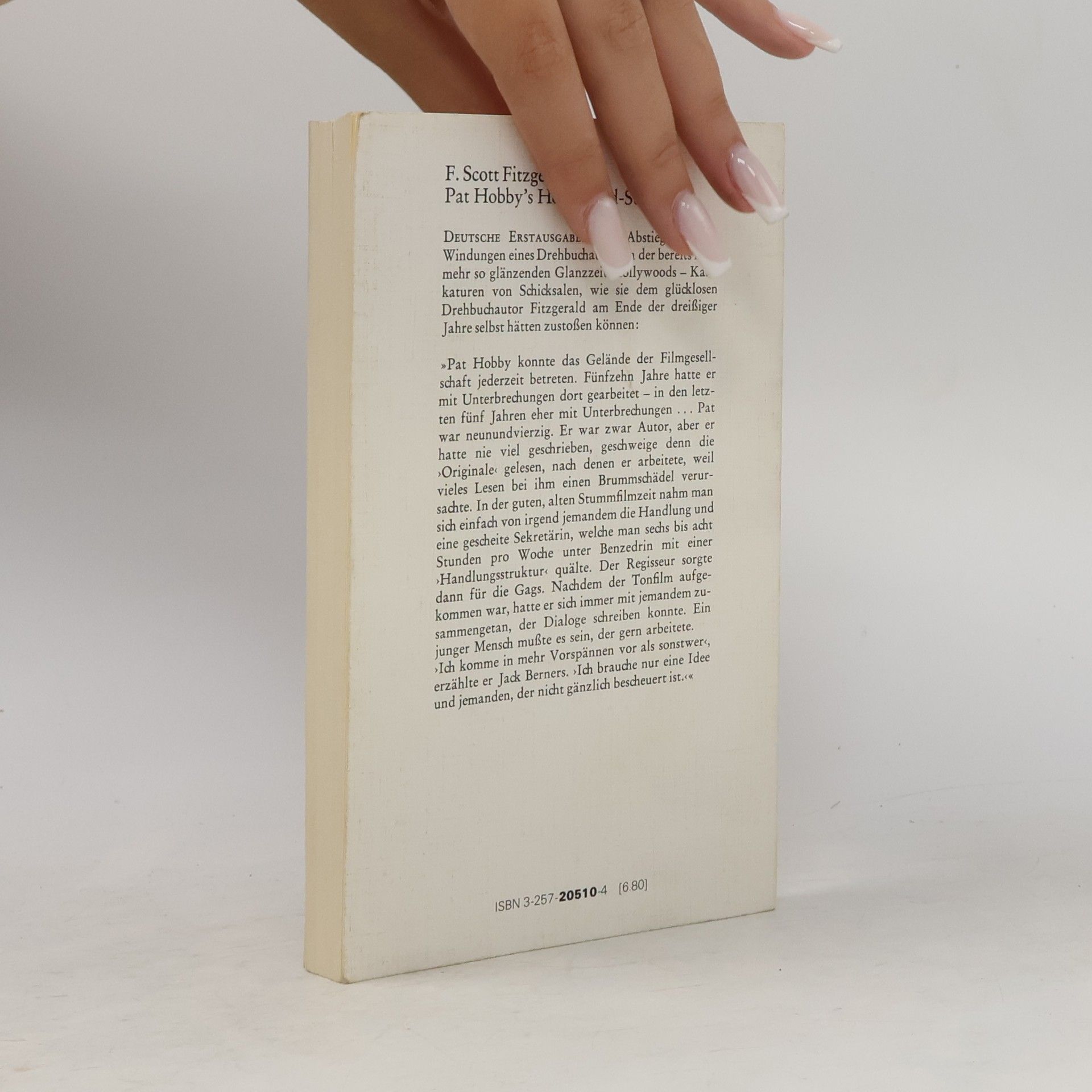 F. Scott Fitzgerald Pat Hobbys Hollywood-Stories