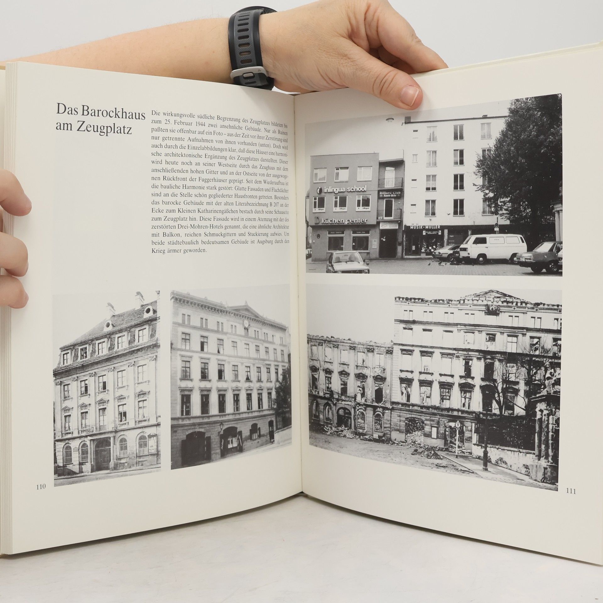 Franz Häußler Augsburg alte Stadt mit Kriegsnarben
