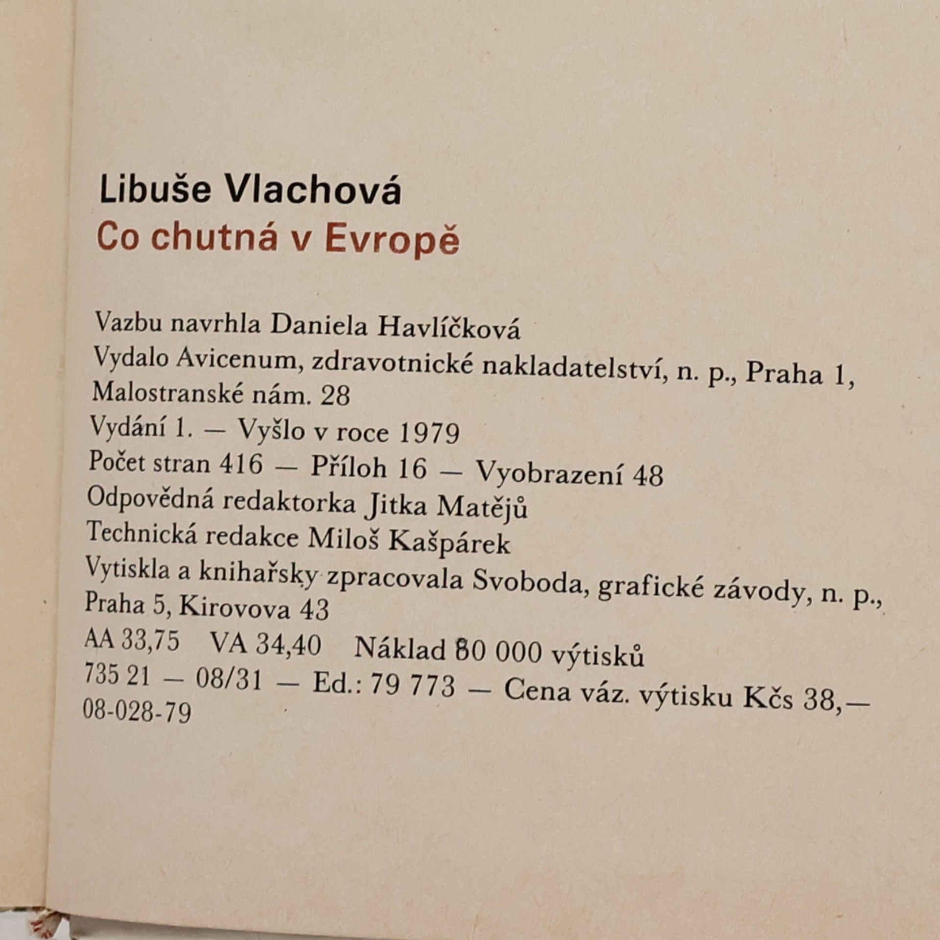 Libuše Vlachová Co chutná v Evropě
