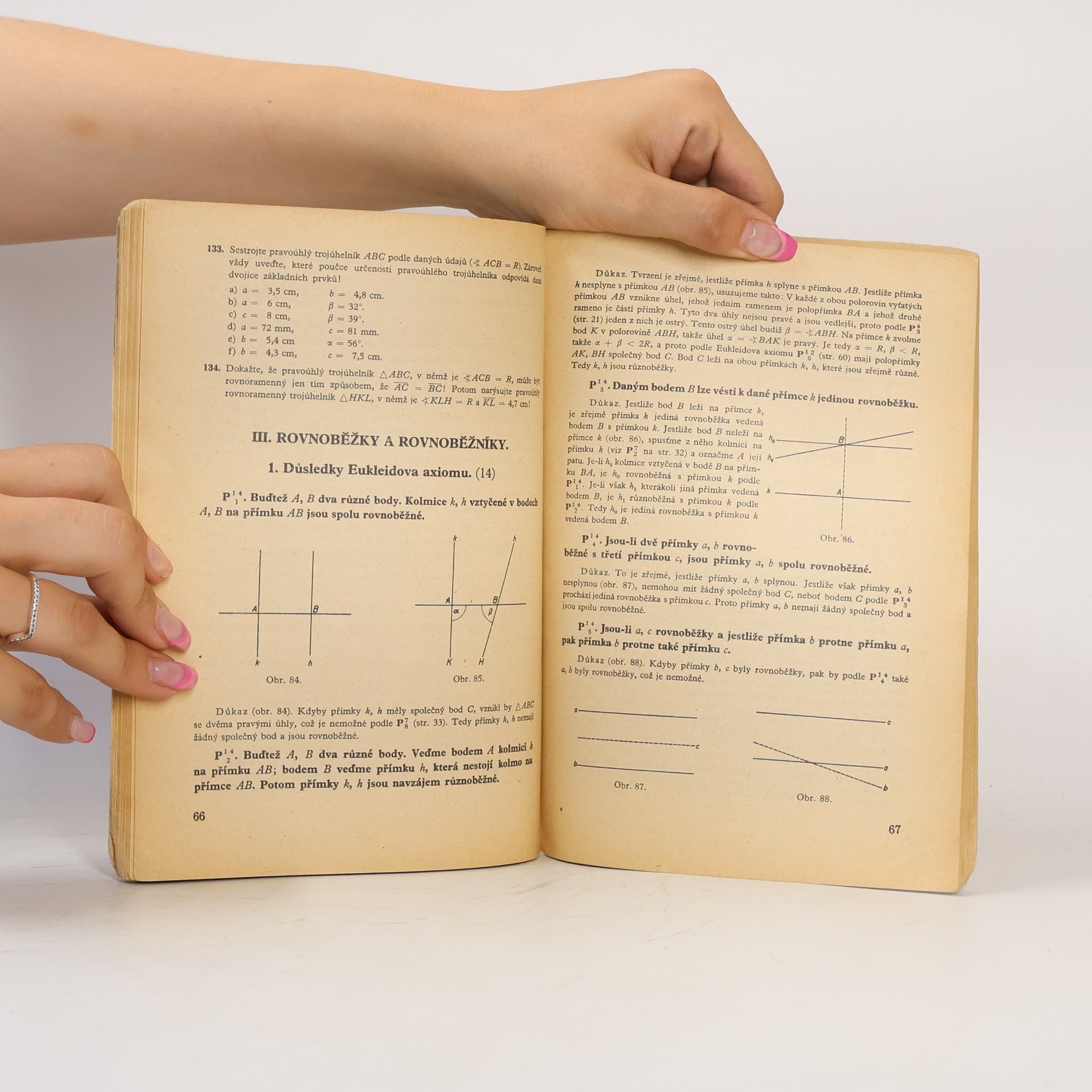 Eduard Čech Geometrie pro druhou třídu středních
