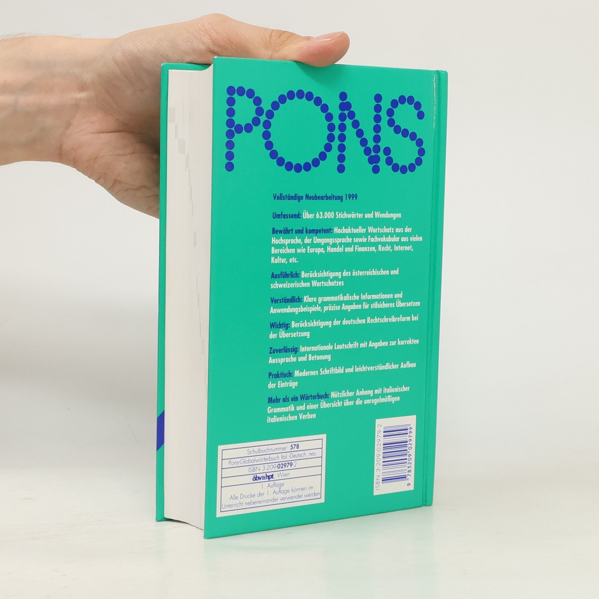 Autorenkollektiv PONS Wörterbuch für Schule und Studium. Globalwörterbuch Italienisch-Deutsch 1