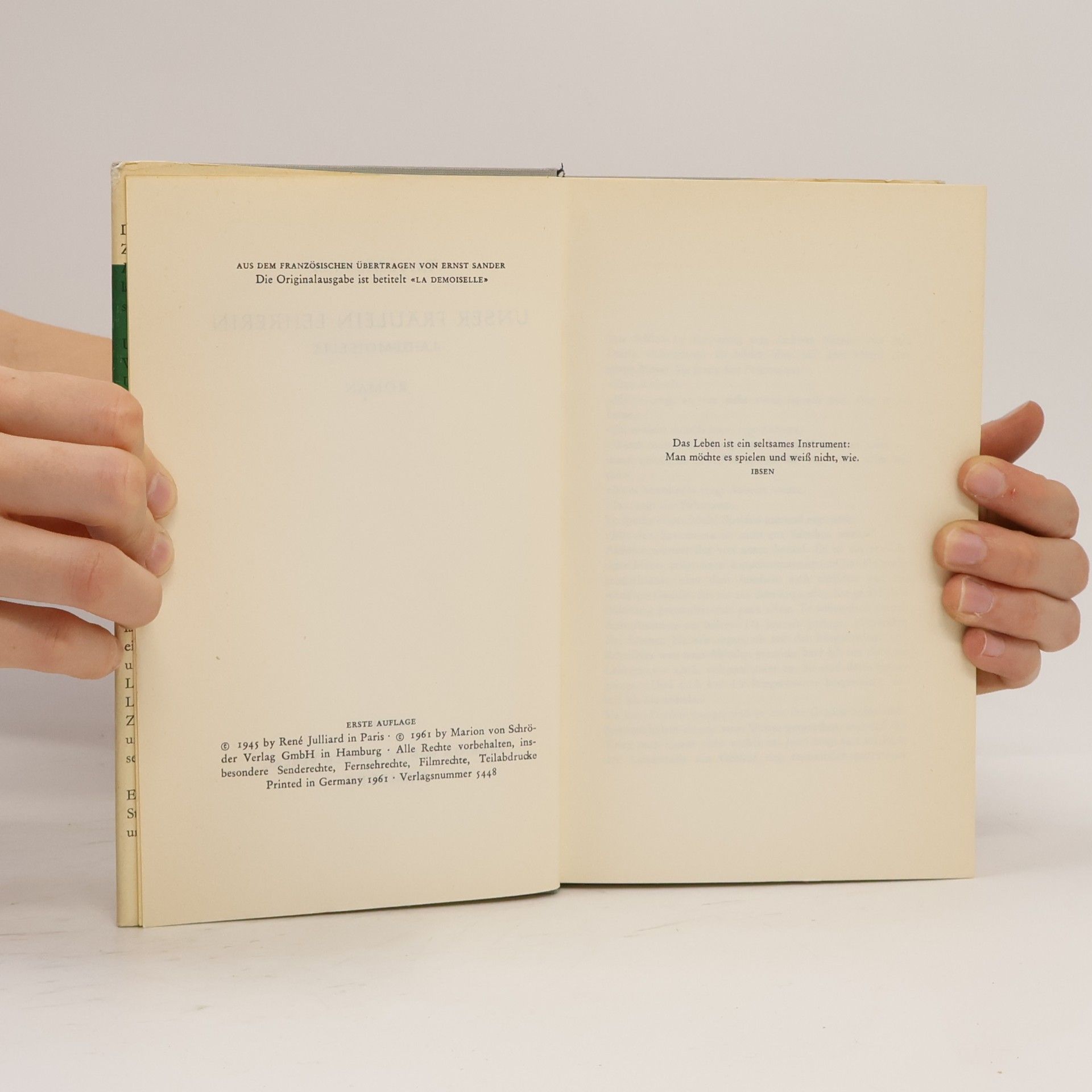 Thyde Monnier Unser Fräulein Lehrerin