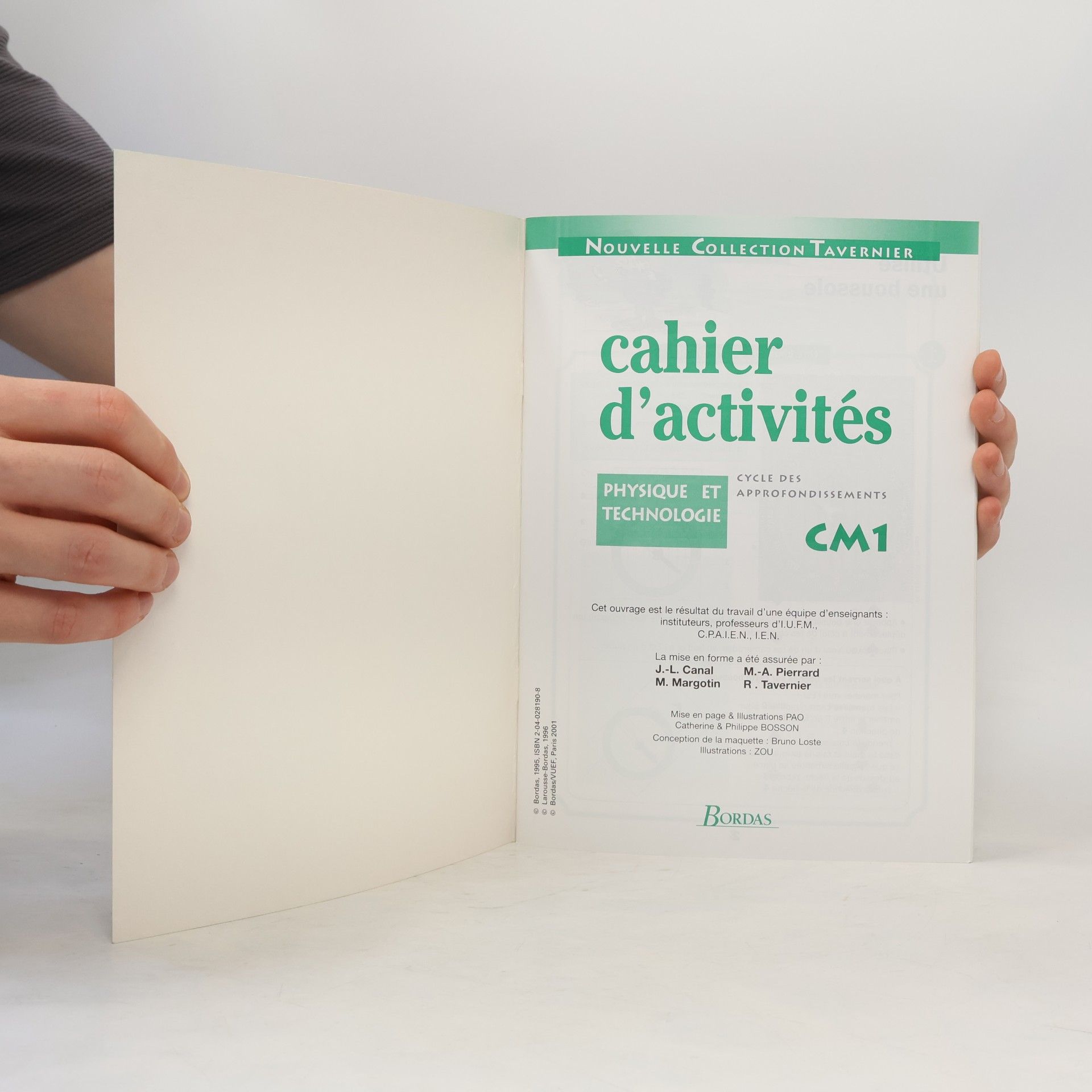 Raymond Tavernier Physique technologie CM1 cahier d'activités