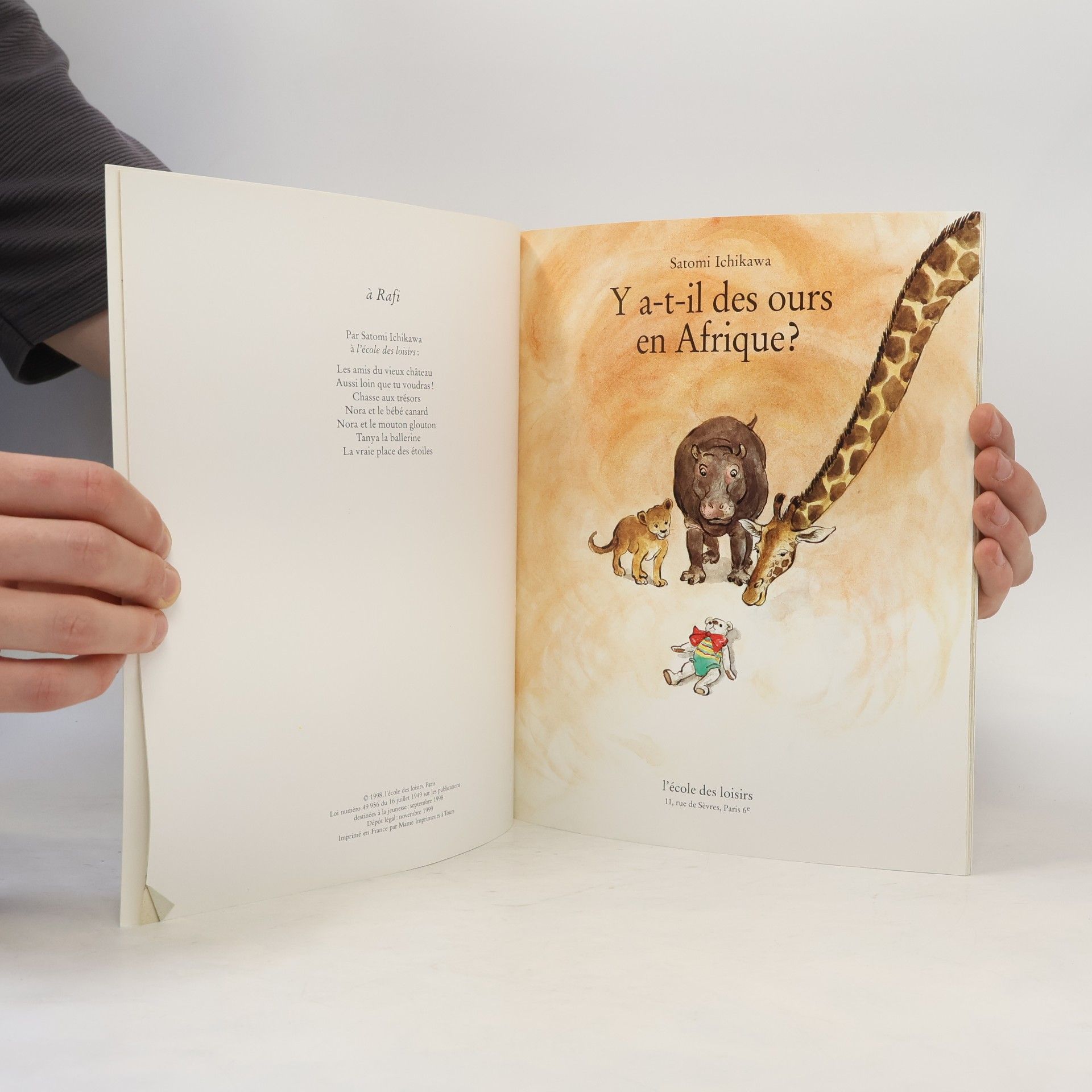 Satomi Ichikawa Y a-t-il des ours en Afrique?