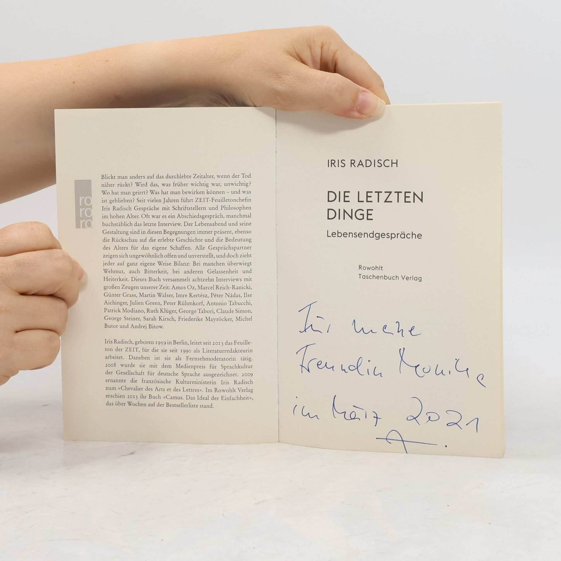 Iris Radisch Die letzten Dinge