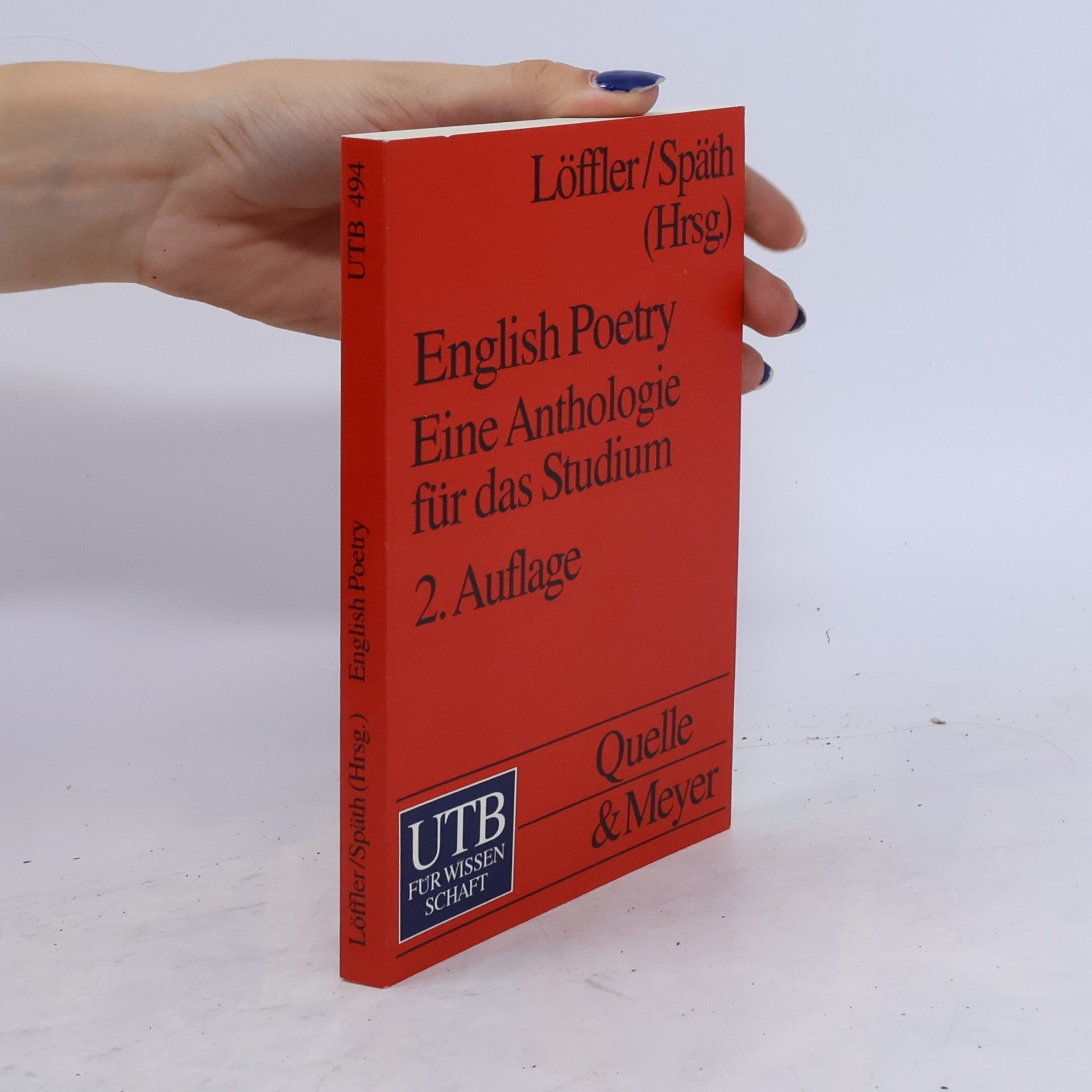 Eberhard Späth English Poetry. Eine Anthologie für das Studium.