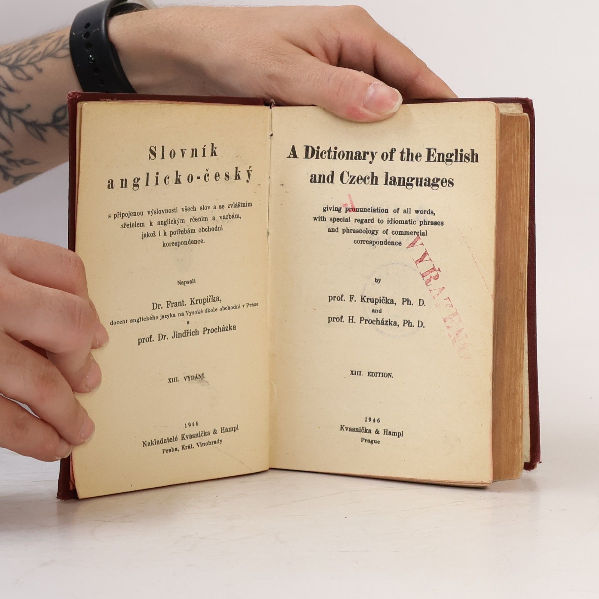 František Krupička Slovník anglicko-český