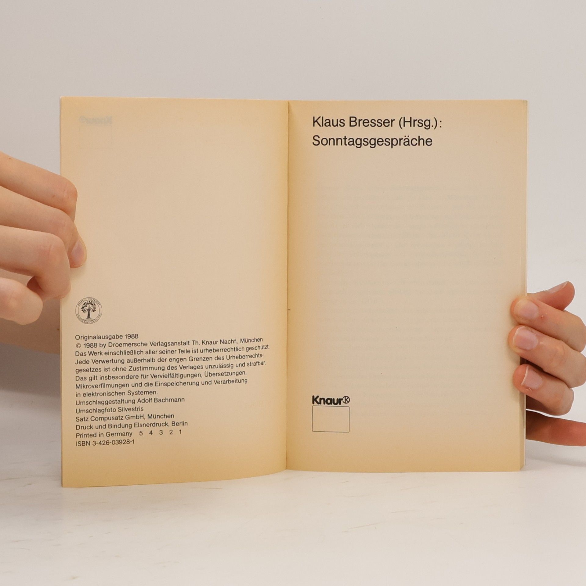 Klaus Bresser Sonntagsgespräche
