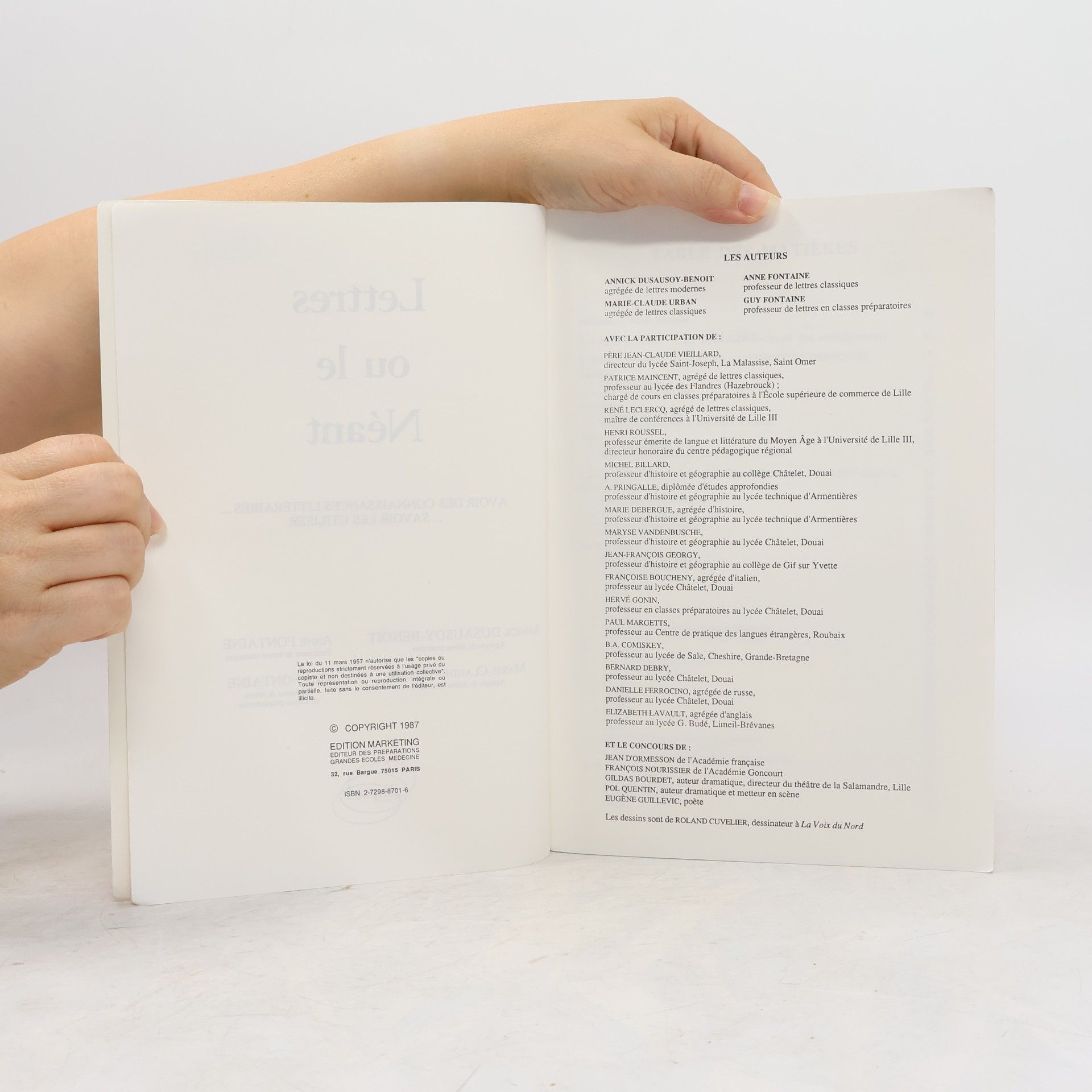 Annick Dusaulsoy-Benoit Lettres ou le Néant