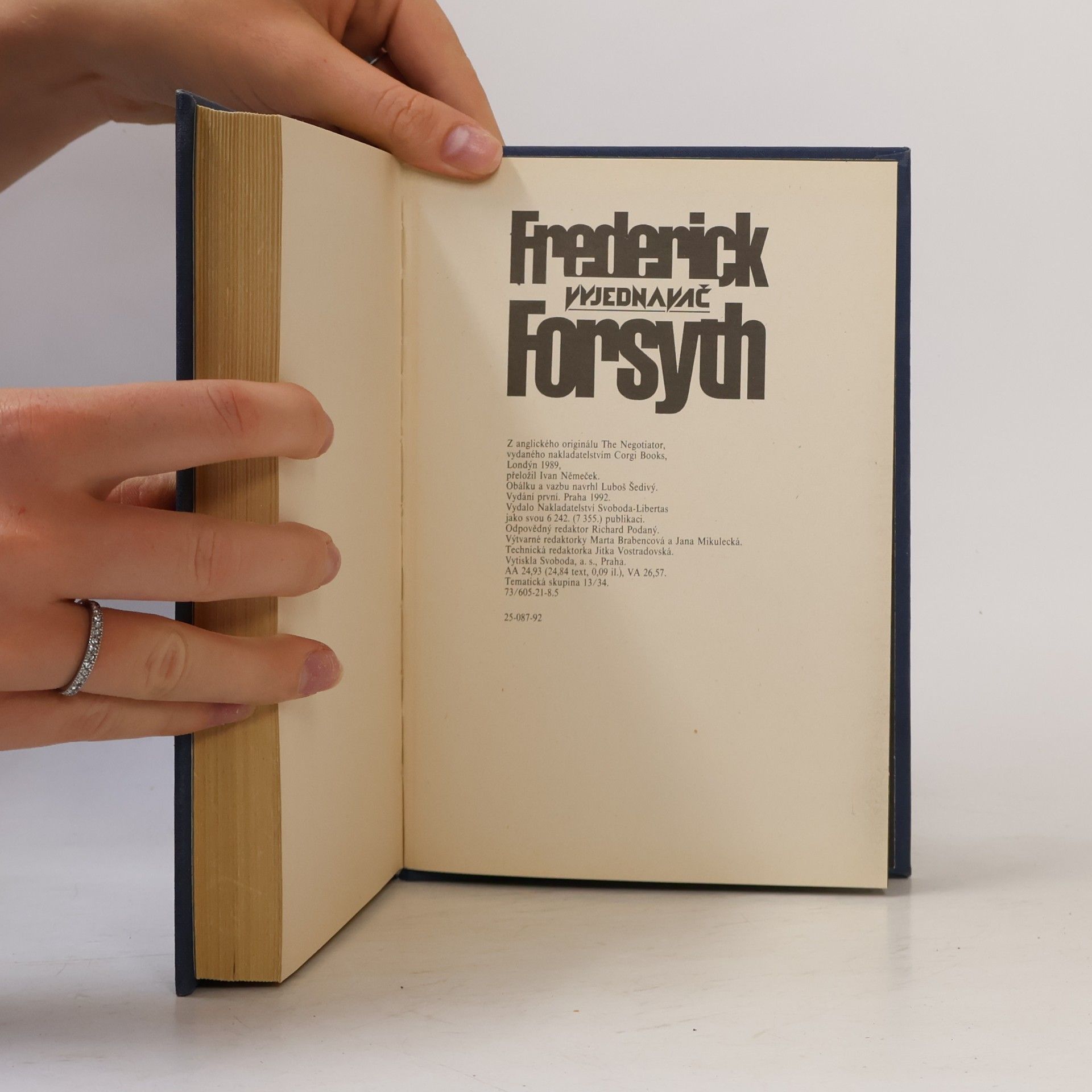 Frederick Forsyth Vyjednavač