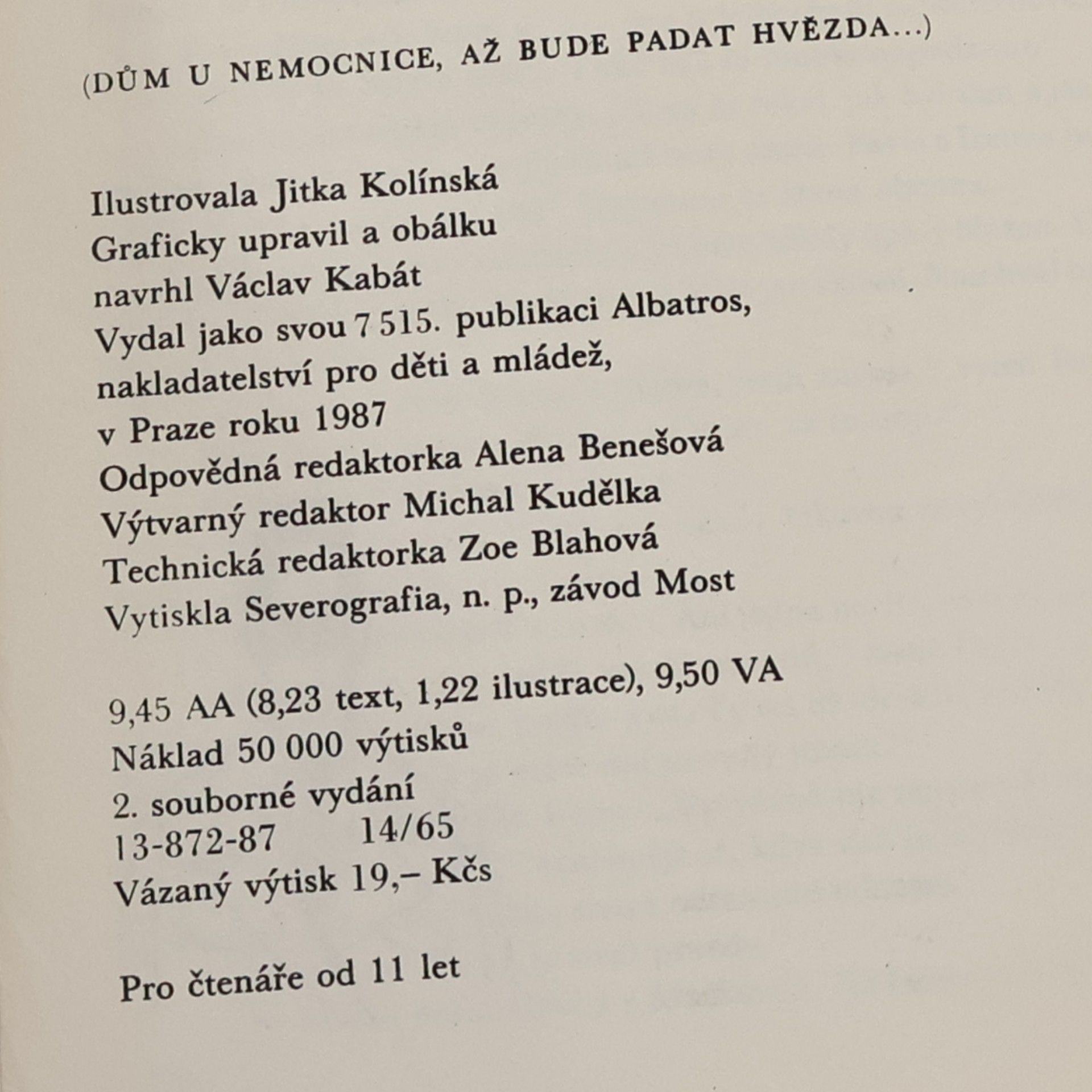 Valja Stýblová Dům u nemocnice