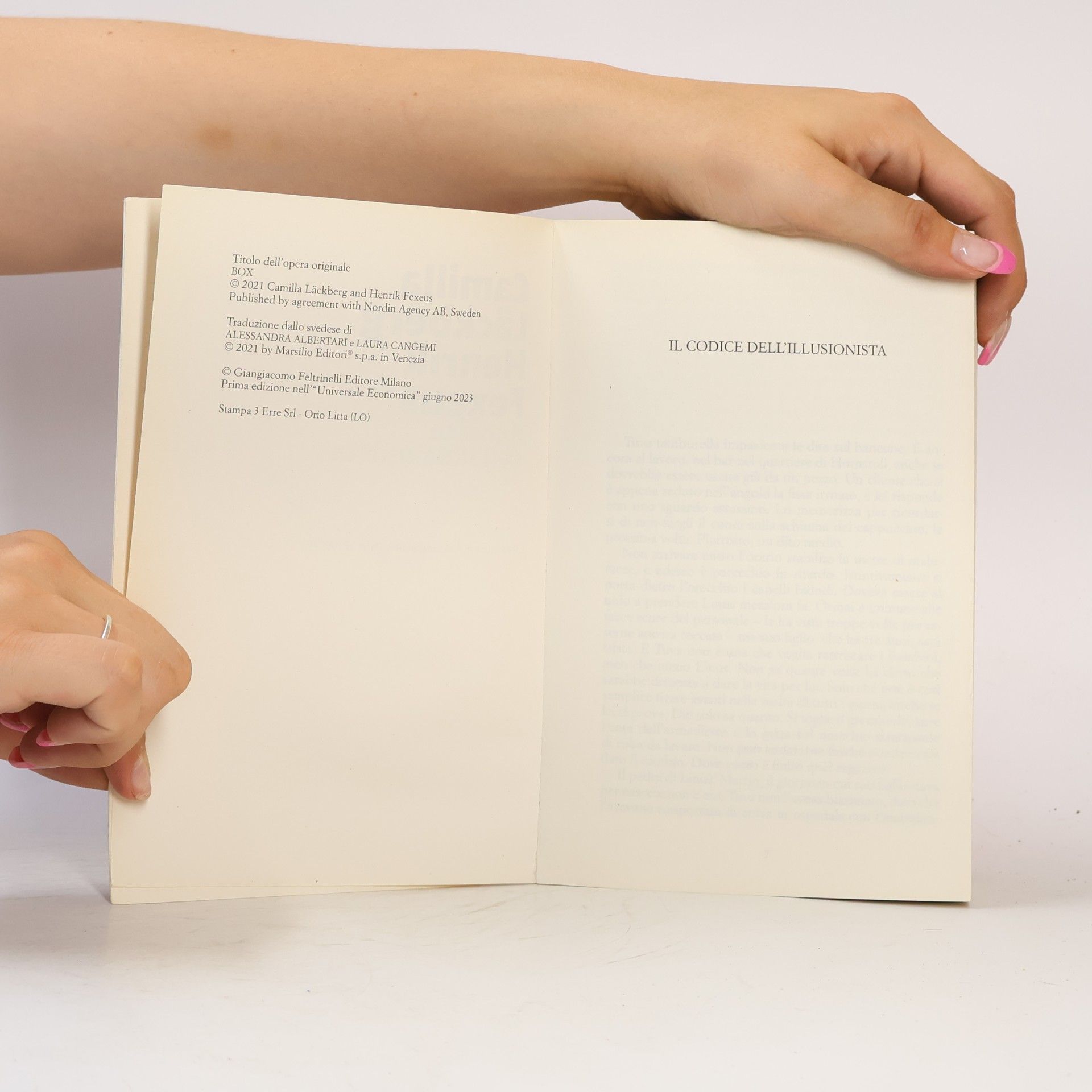 Camilla Läckberg Il codice dell'illusionista