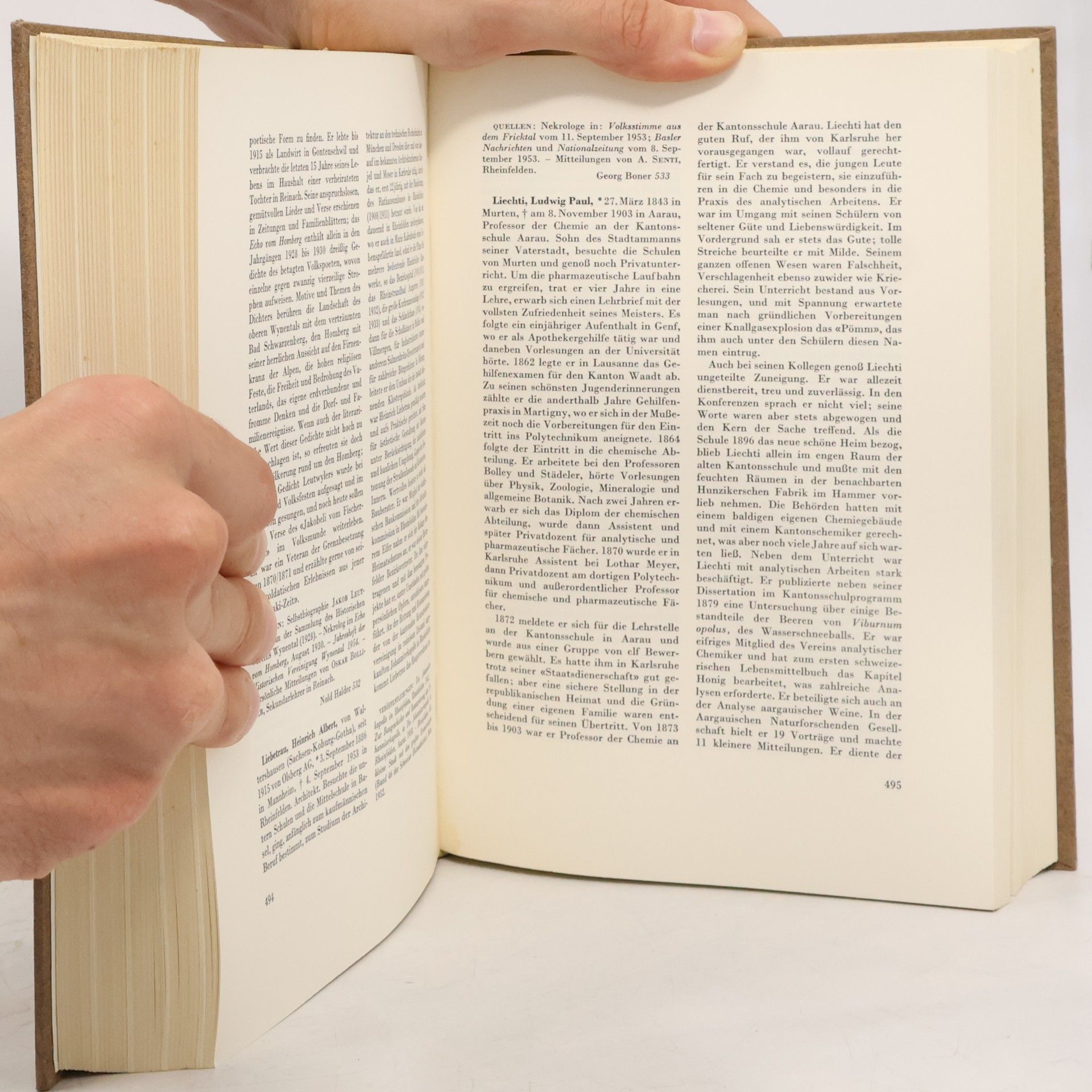 Otto Mittler Biographisches Lexikon des Aargaus, 1803-1957