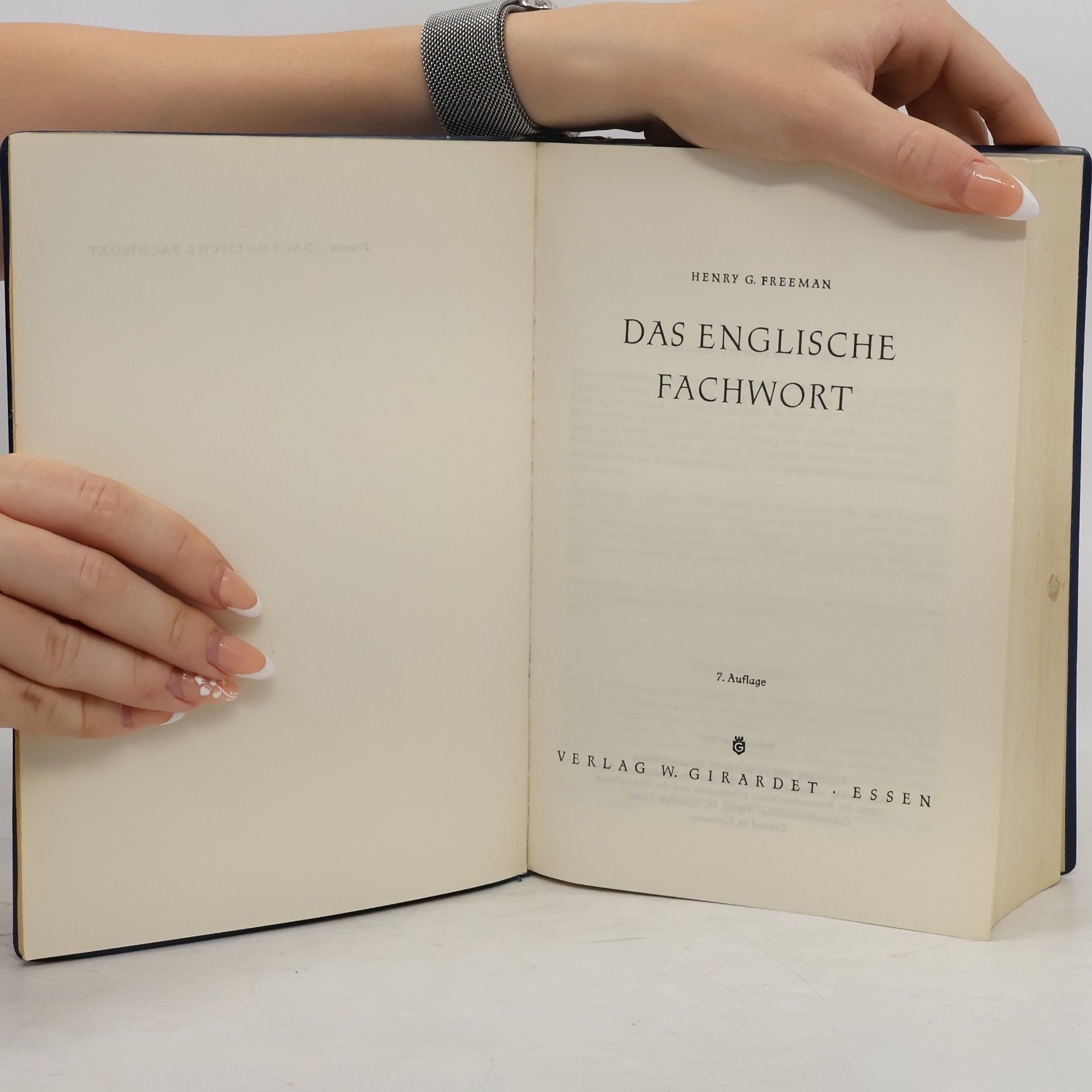 Henry G. Freeman Das Englische Fachwort