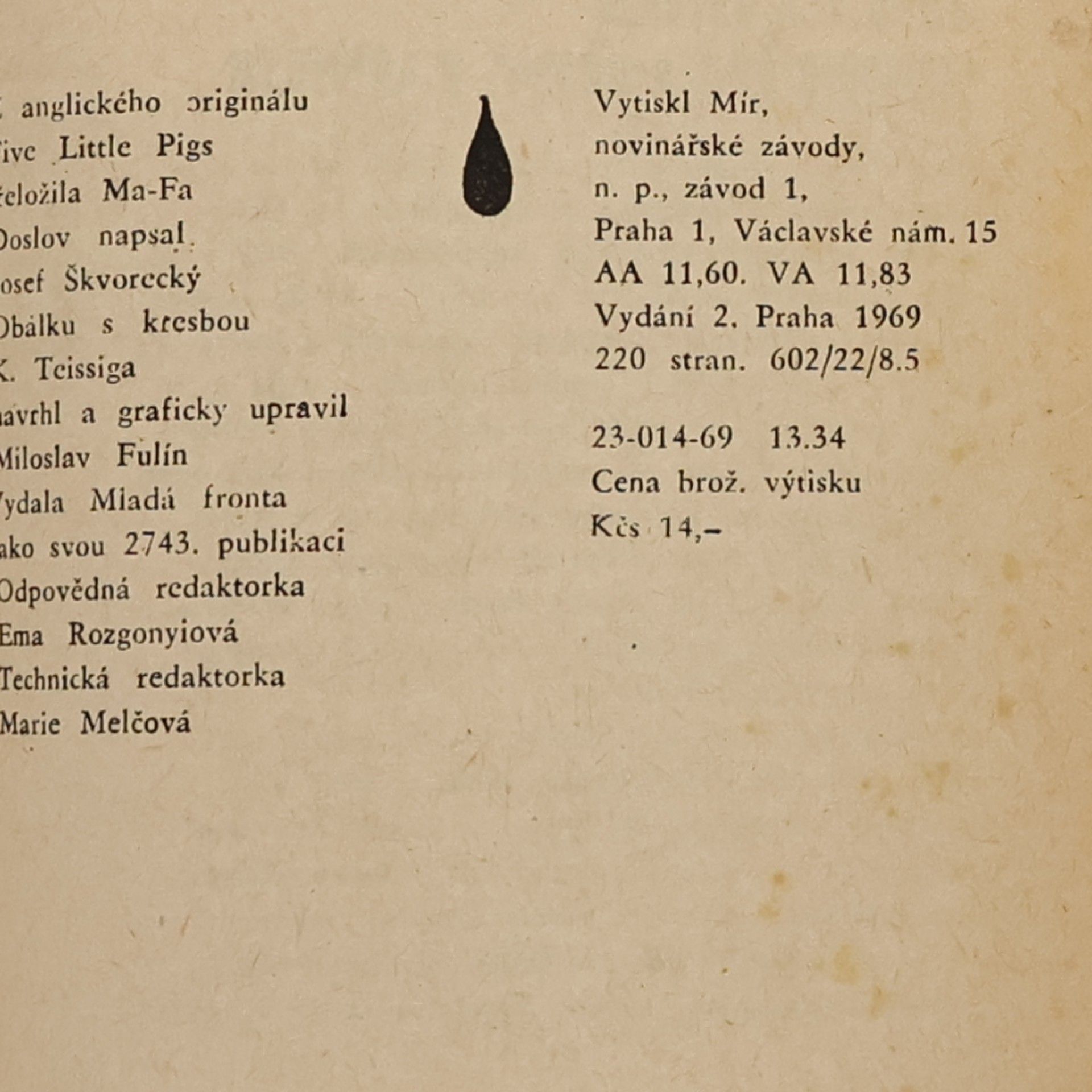 Agatha Christie Pět malých prasátek