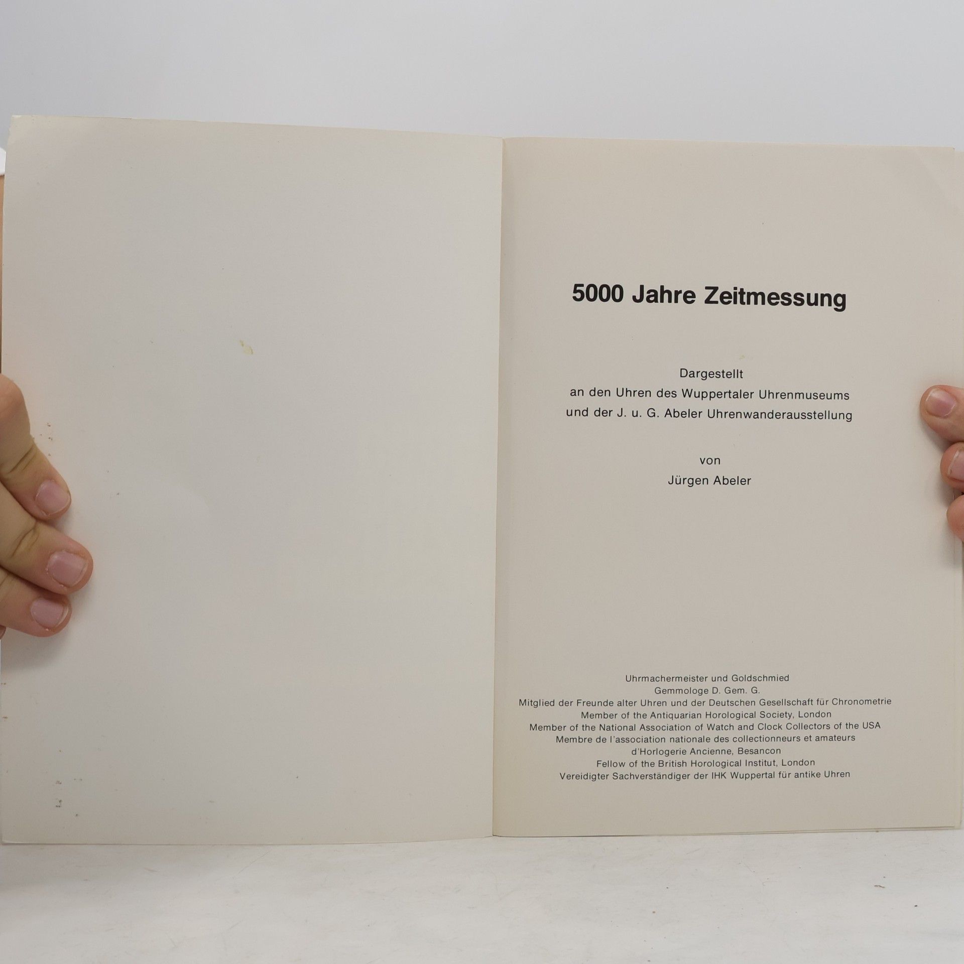 Jürgen Abeler 5000 Jahre Zeitmessung