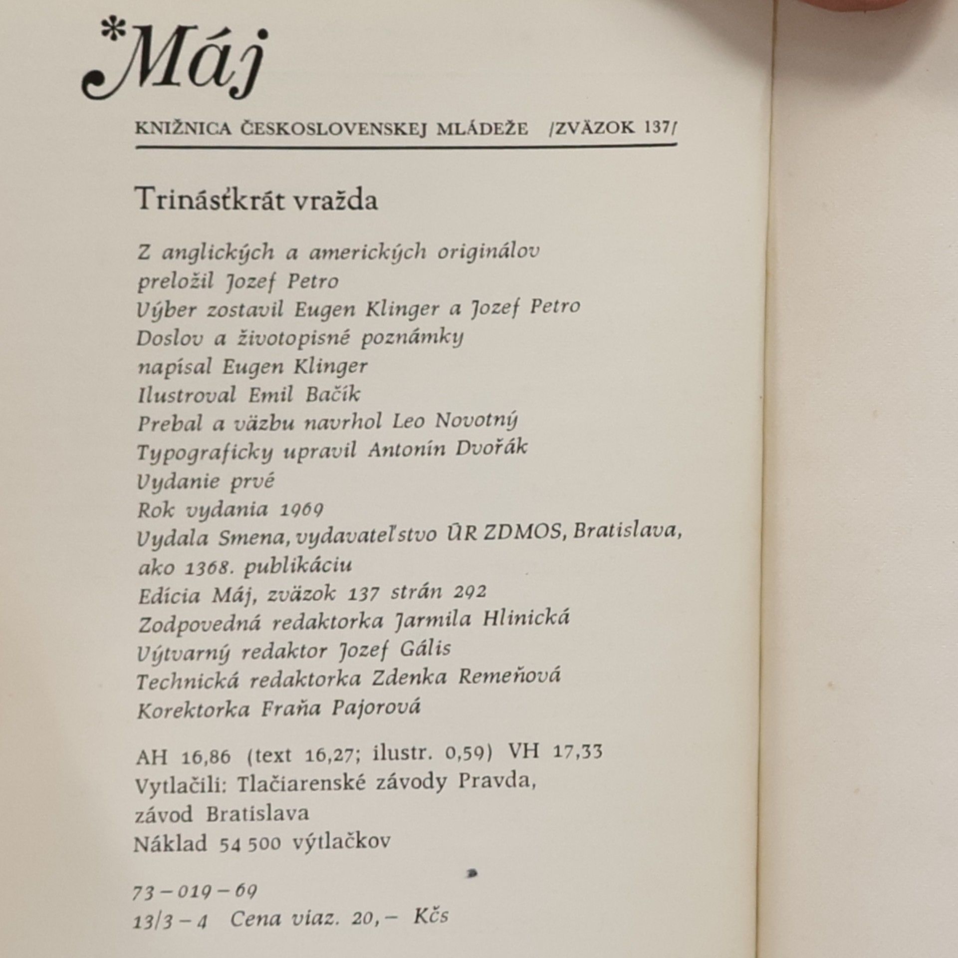 Jozef Petro Trinásťkrát vražda