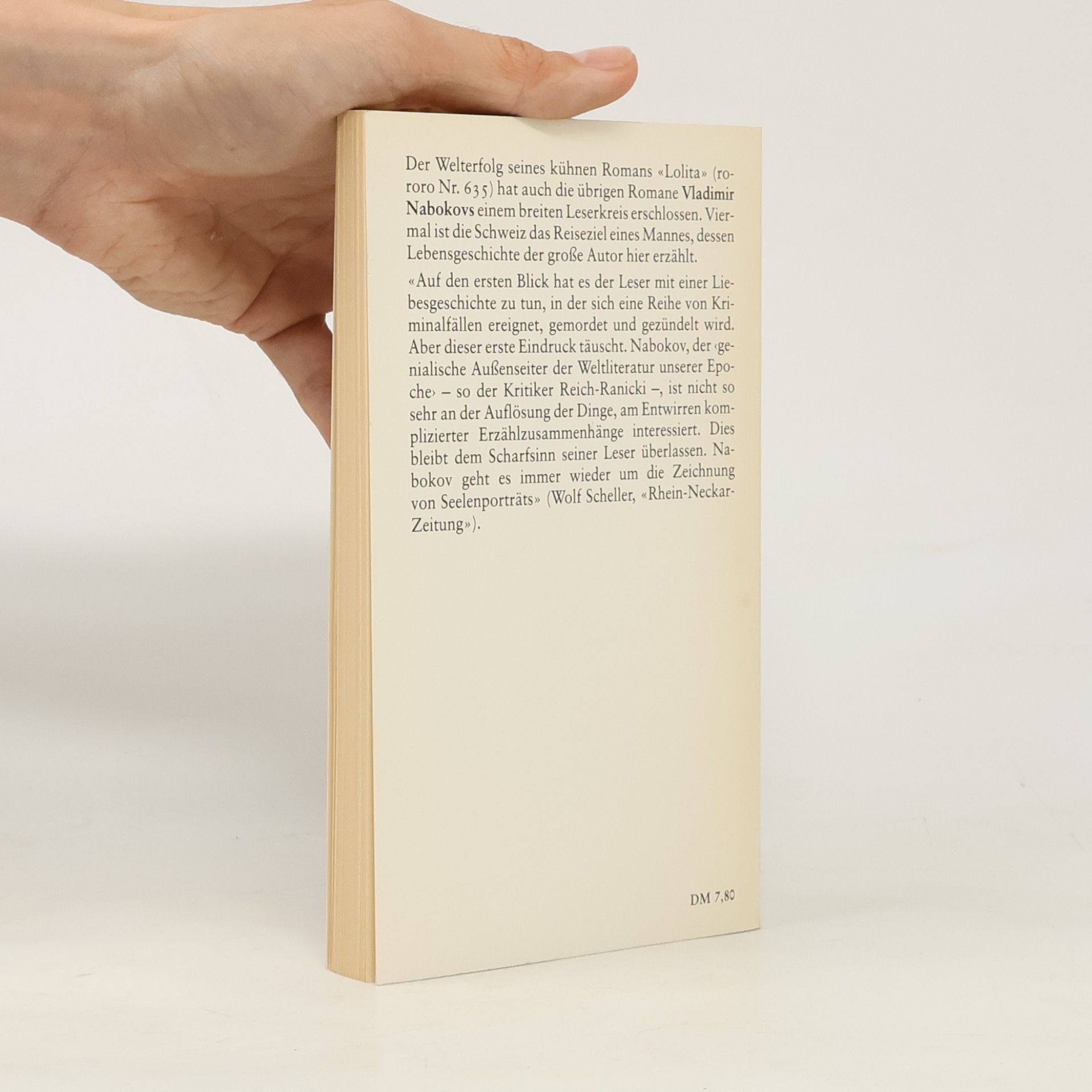 Vladimir Nabokov Durchsichtige Dinge