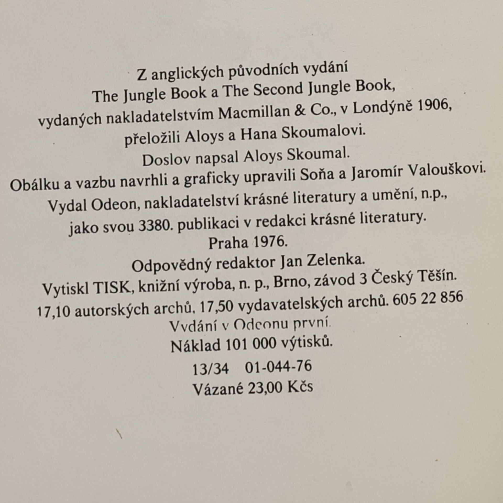 Rudyard Kipling Knihy džunglí
