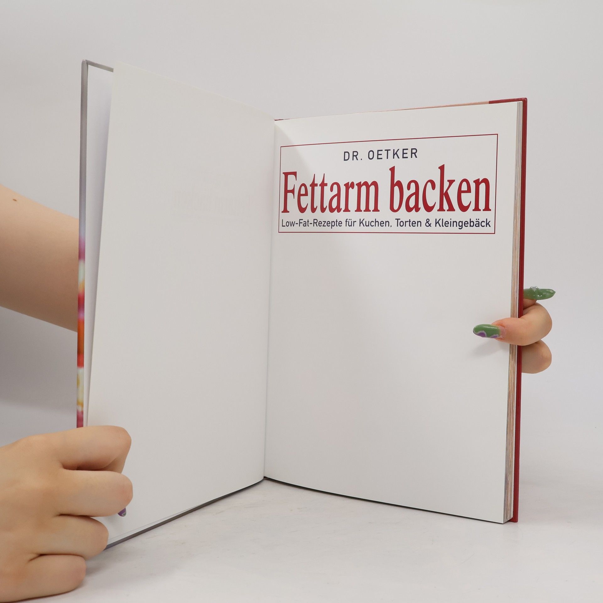 Collectif d'auteurs Dr. Oetker Fettarm backen