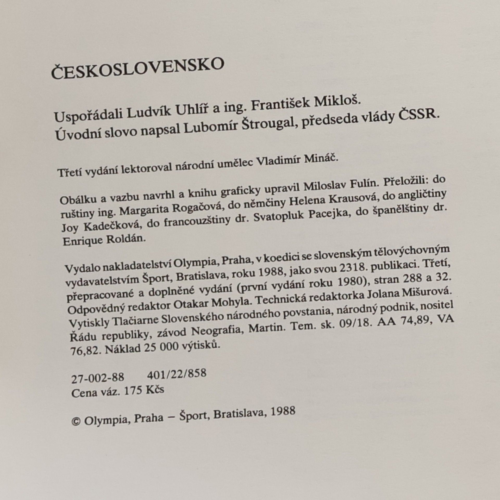 Kolektív autorov Československo