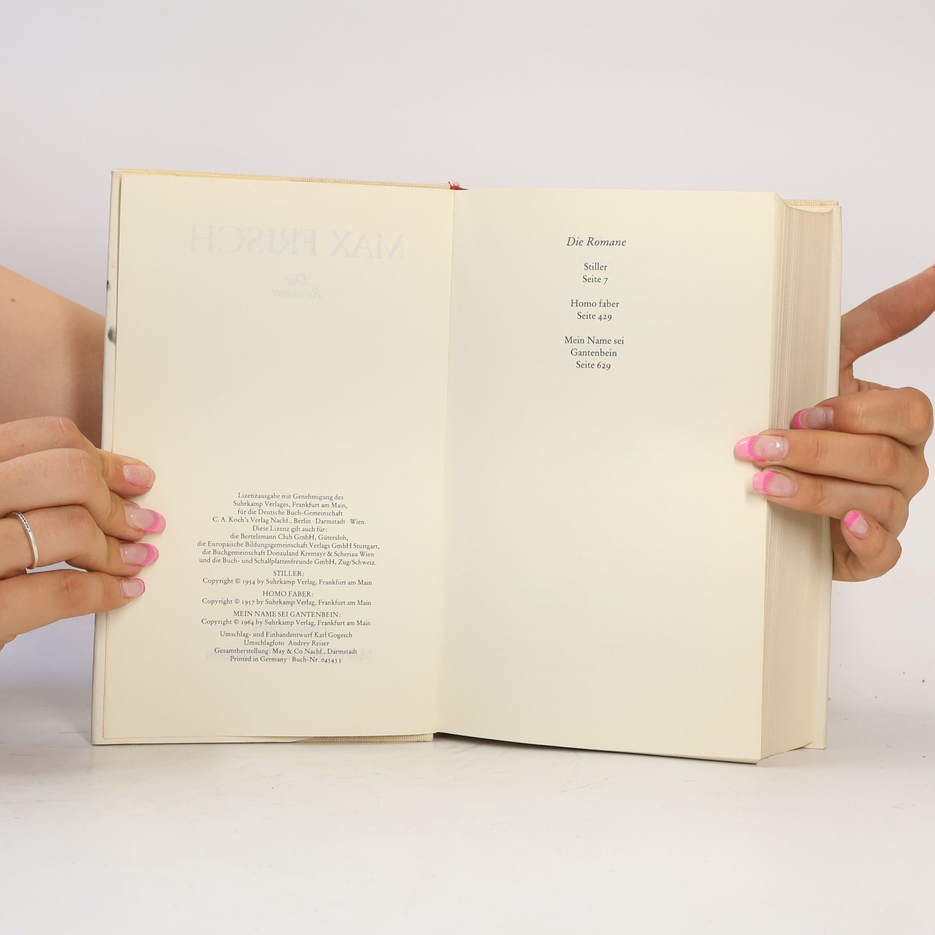 Max Frisch Die Romane