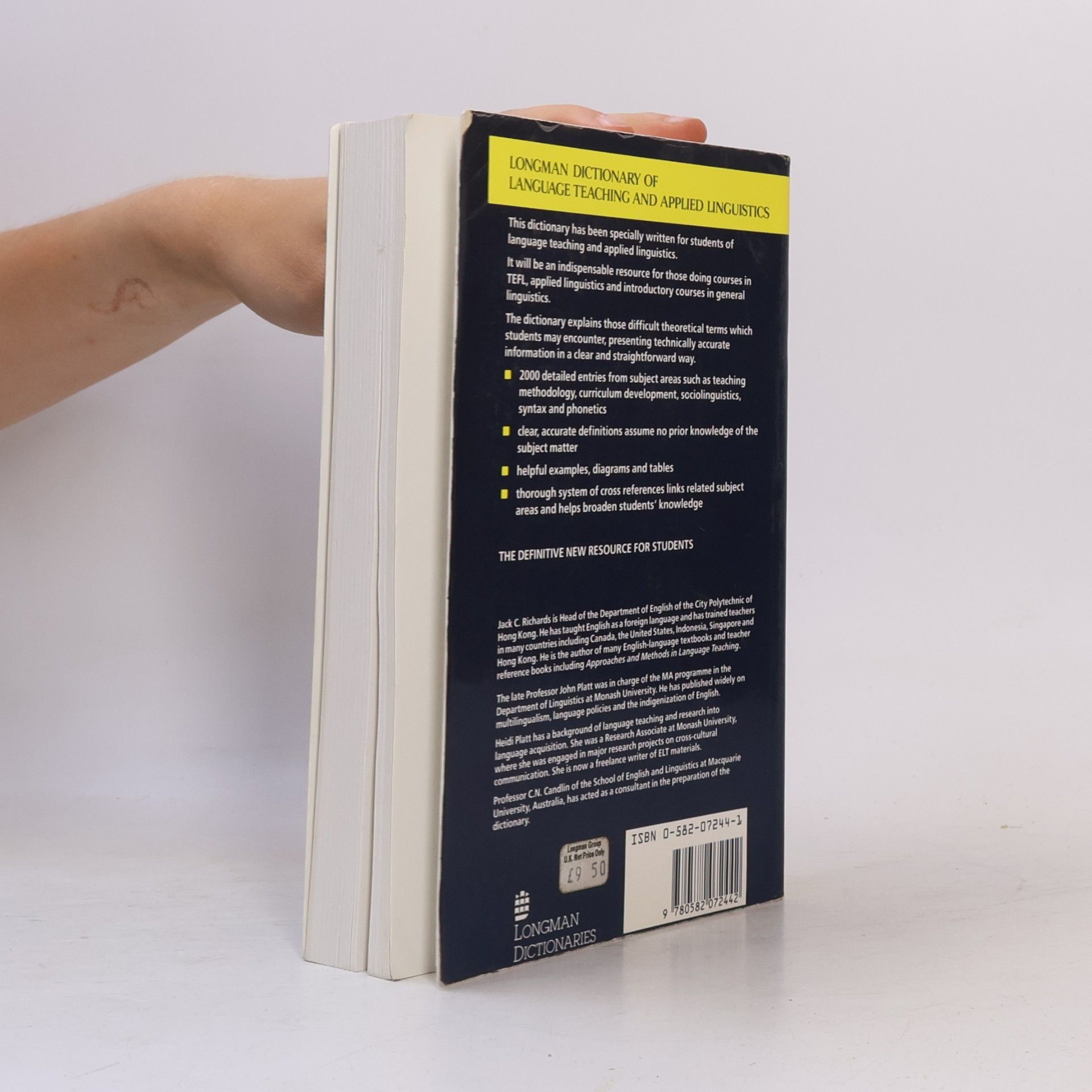 Jack Croft Richards Longman International Dictionaries: Longman Dictionary of Language Teaching and Applied Linguistics
