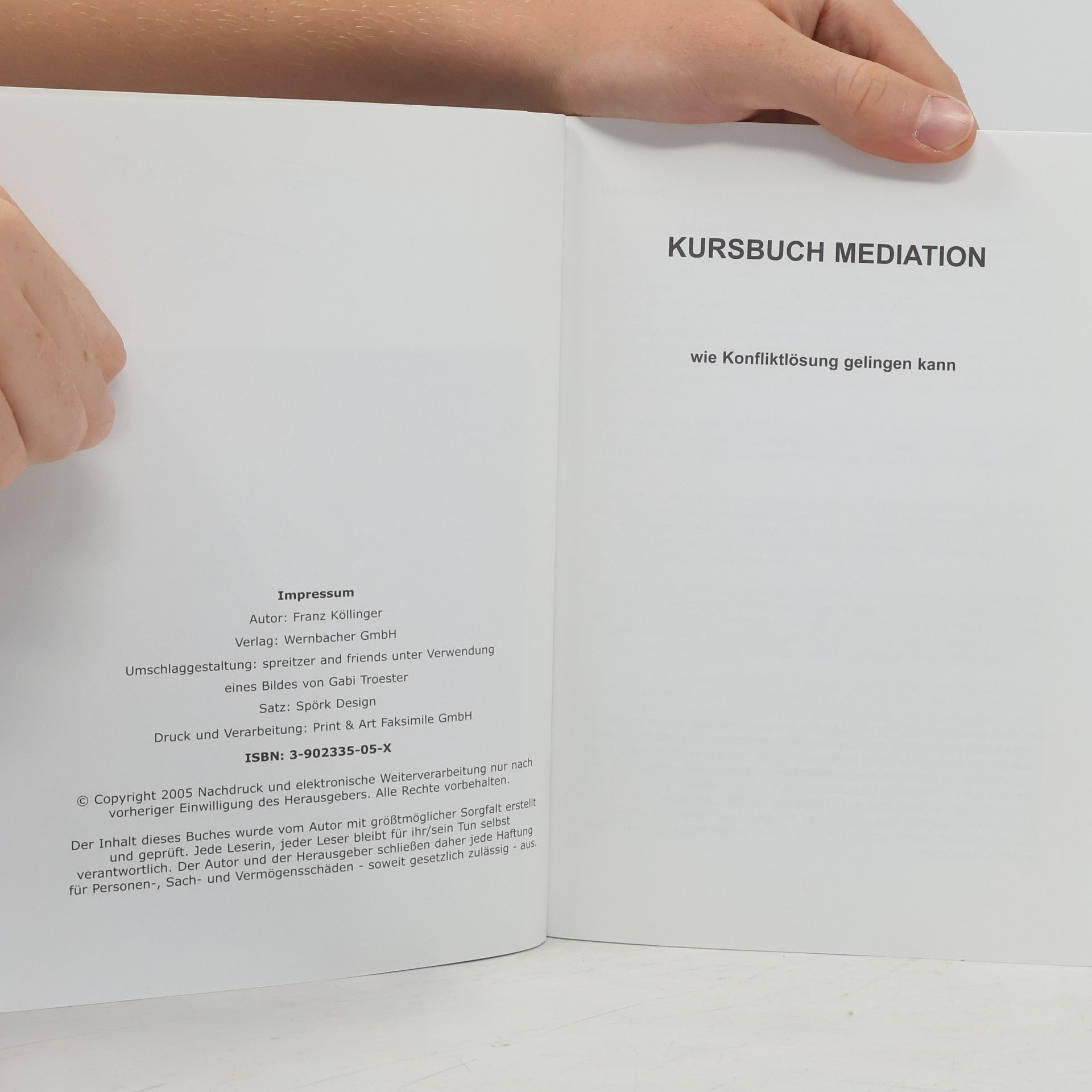 Franz Kollinger Kursbuch Mediation