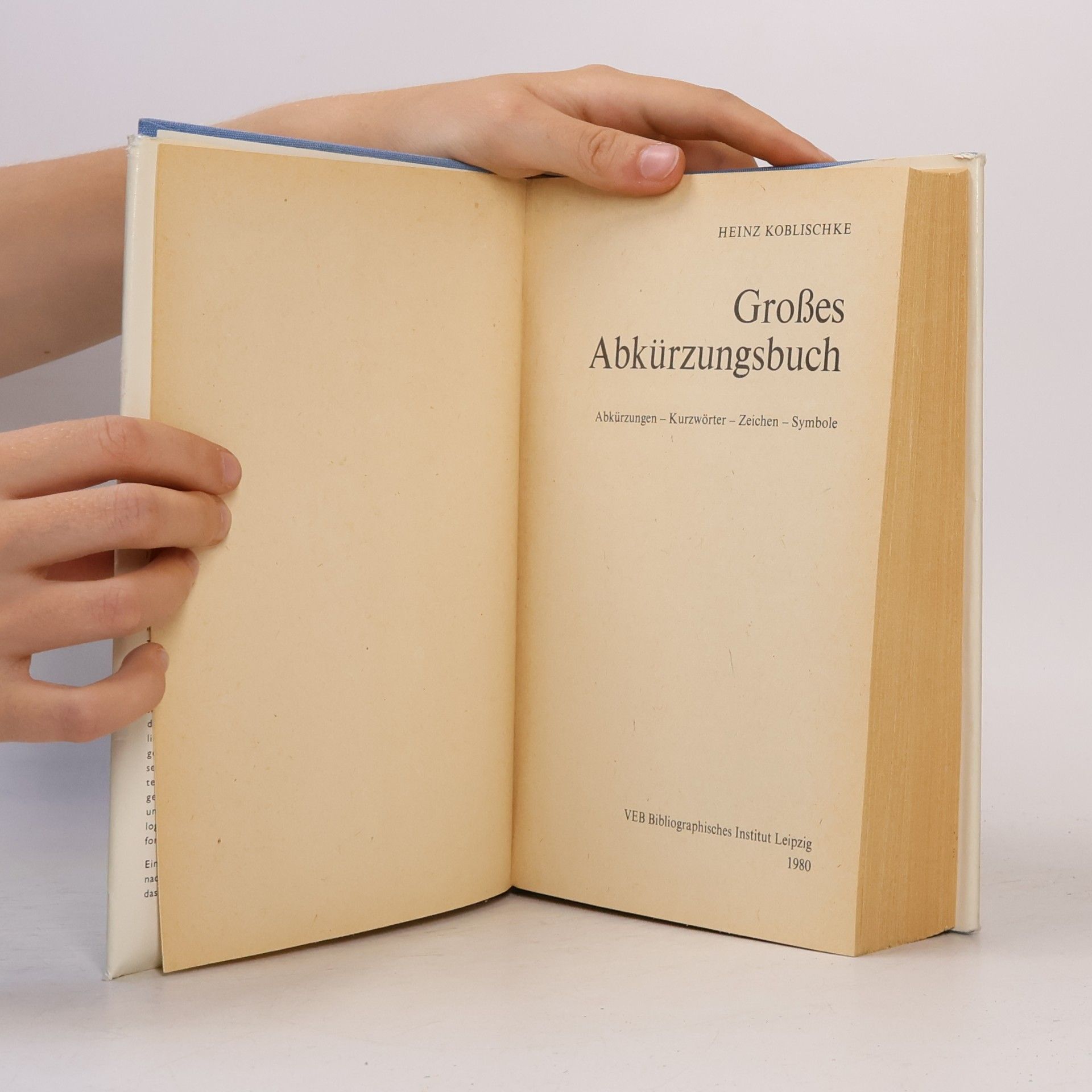 Heinz Koblischke Grosses Abkürzungsbuch
