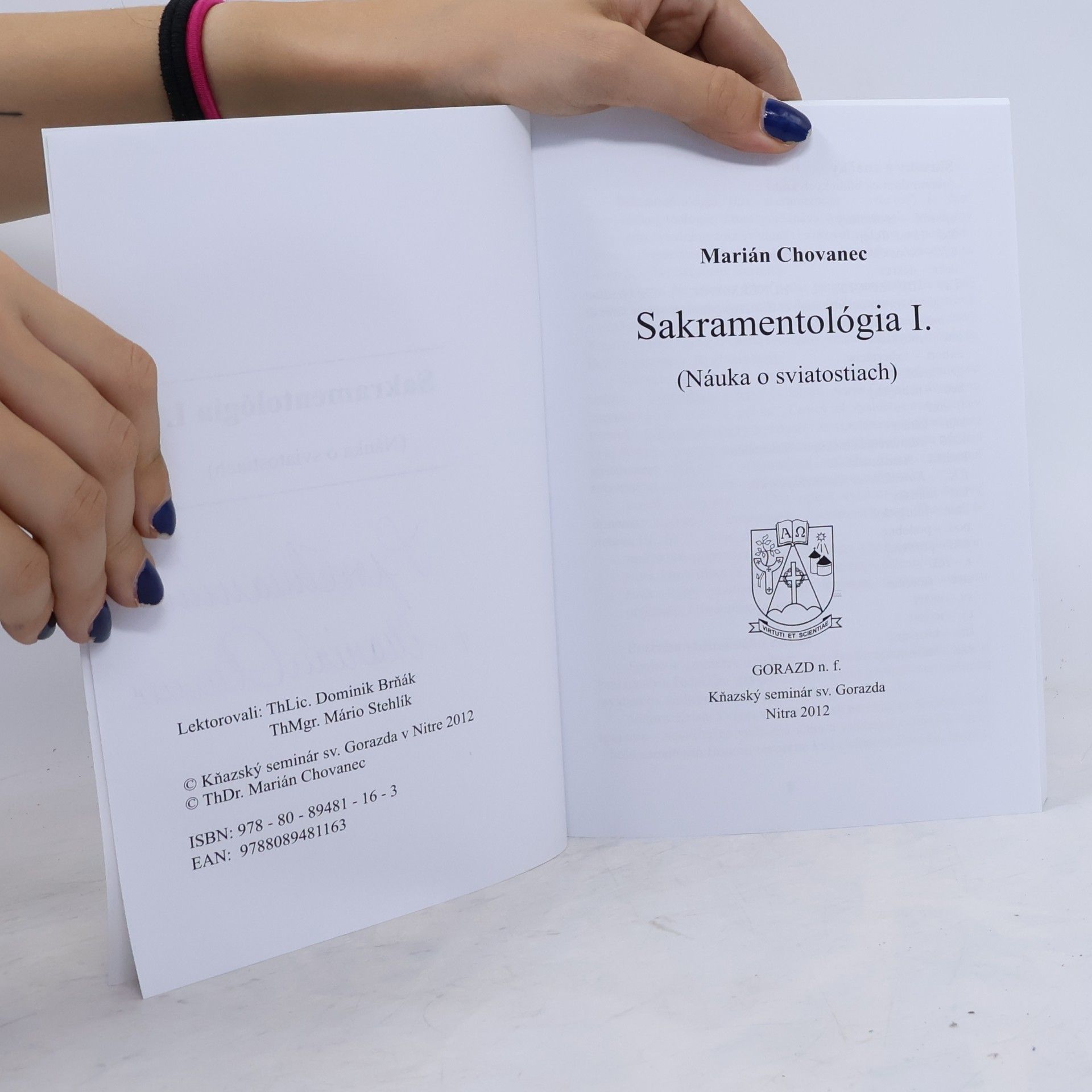 Marián Chovanec Sakramentológia I.