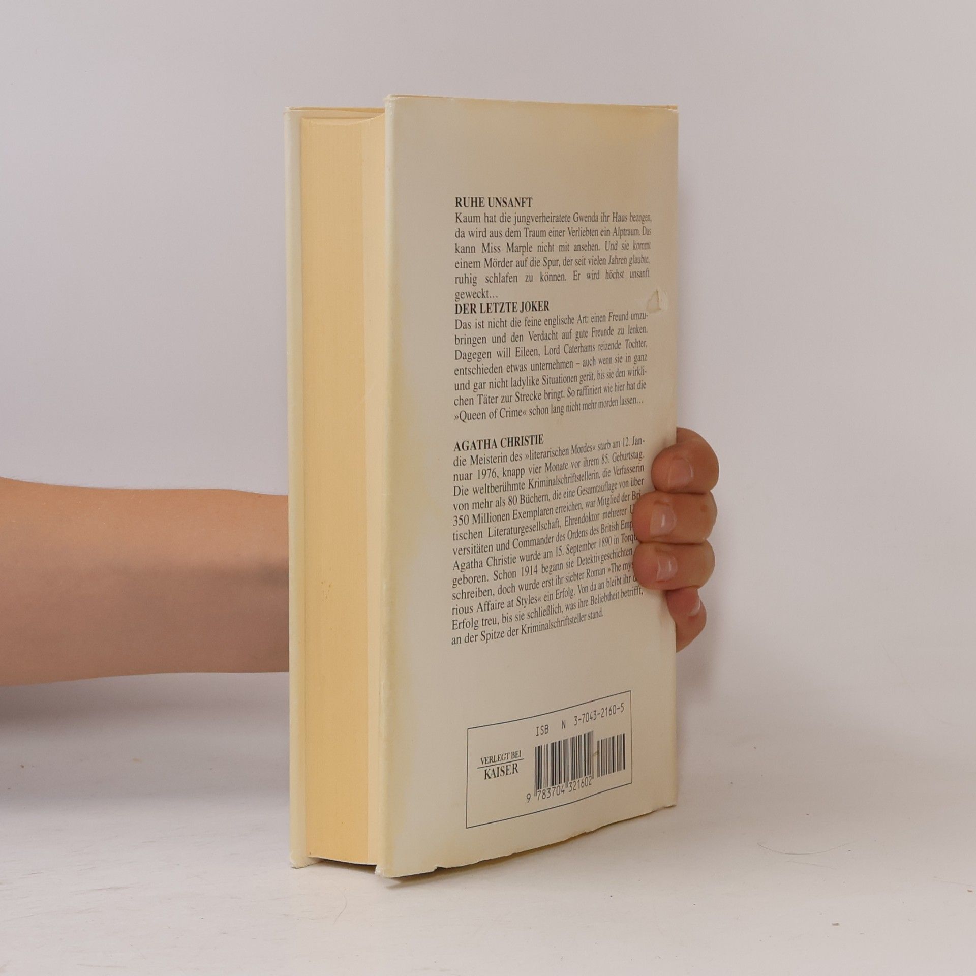 Agatha Christie Ruhe unsanft