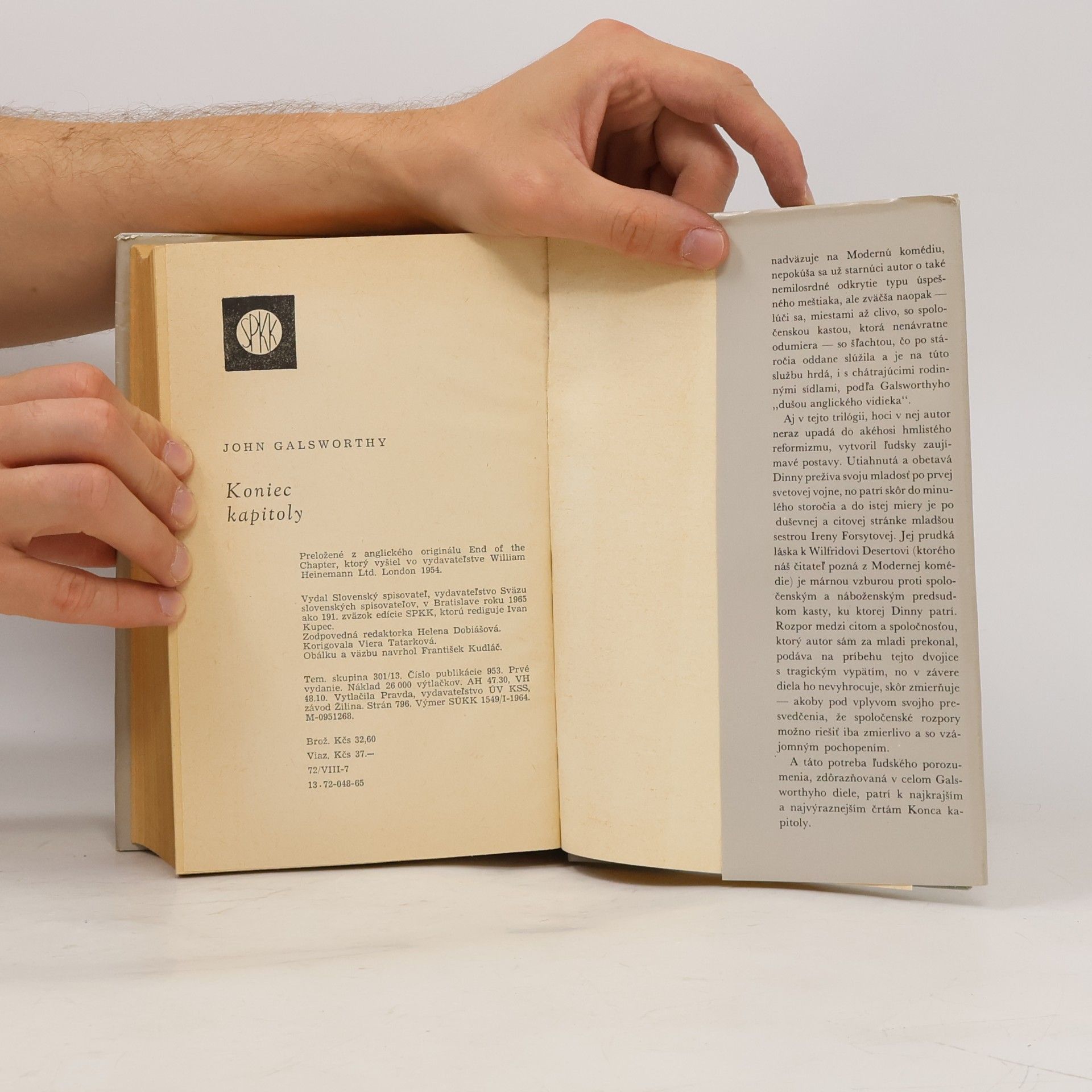 John Galsworthy Koniec kapitoly