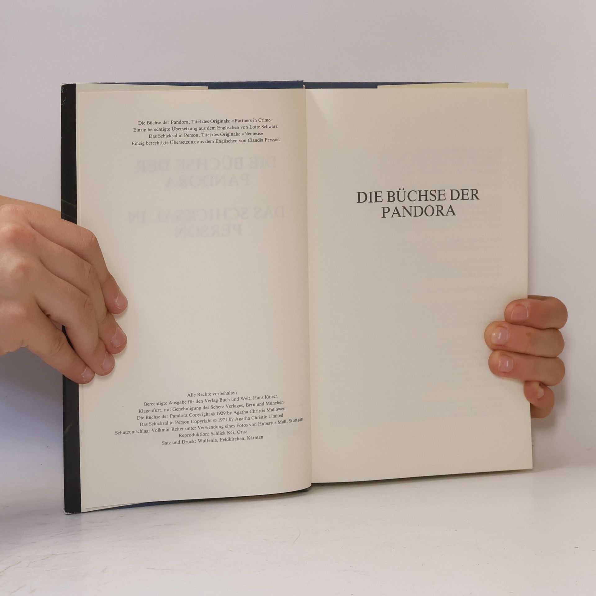 Agatha Christie Die Büchse der Pandora. Das Schicksal in Person