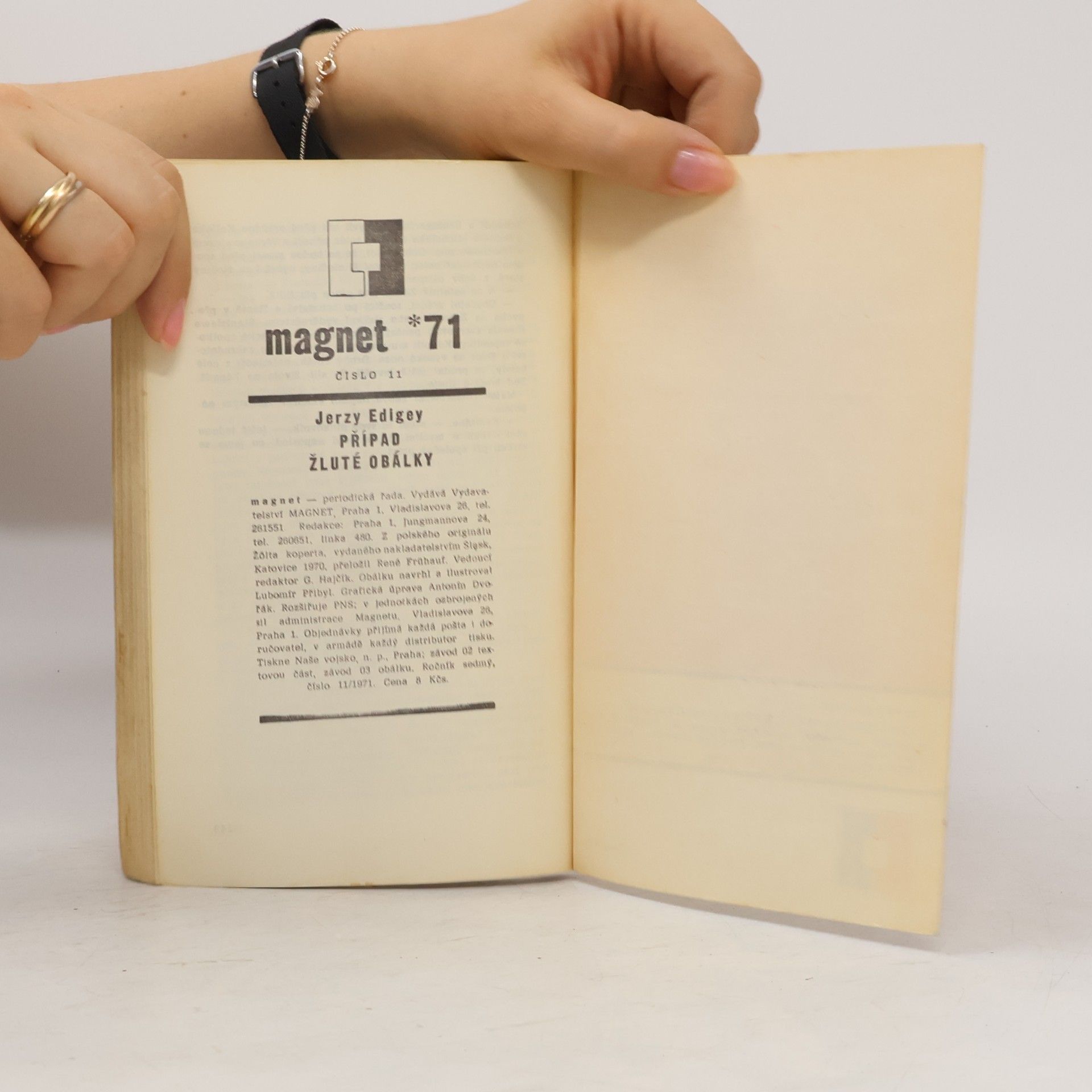 Jerzy Edigey Magnet 1971. Případ žluté obálky