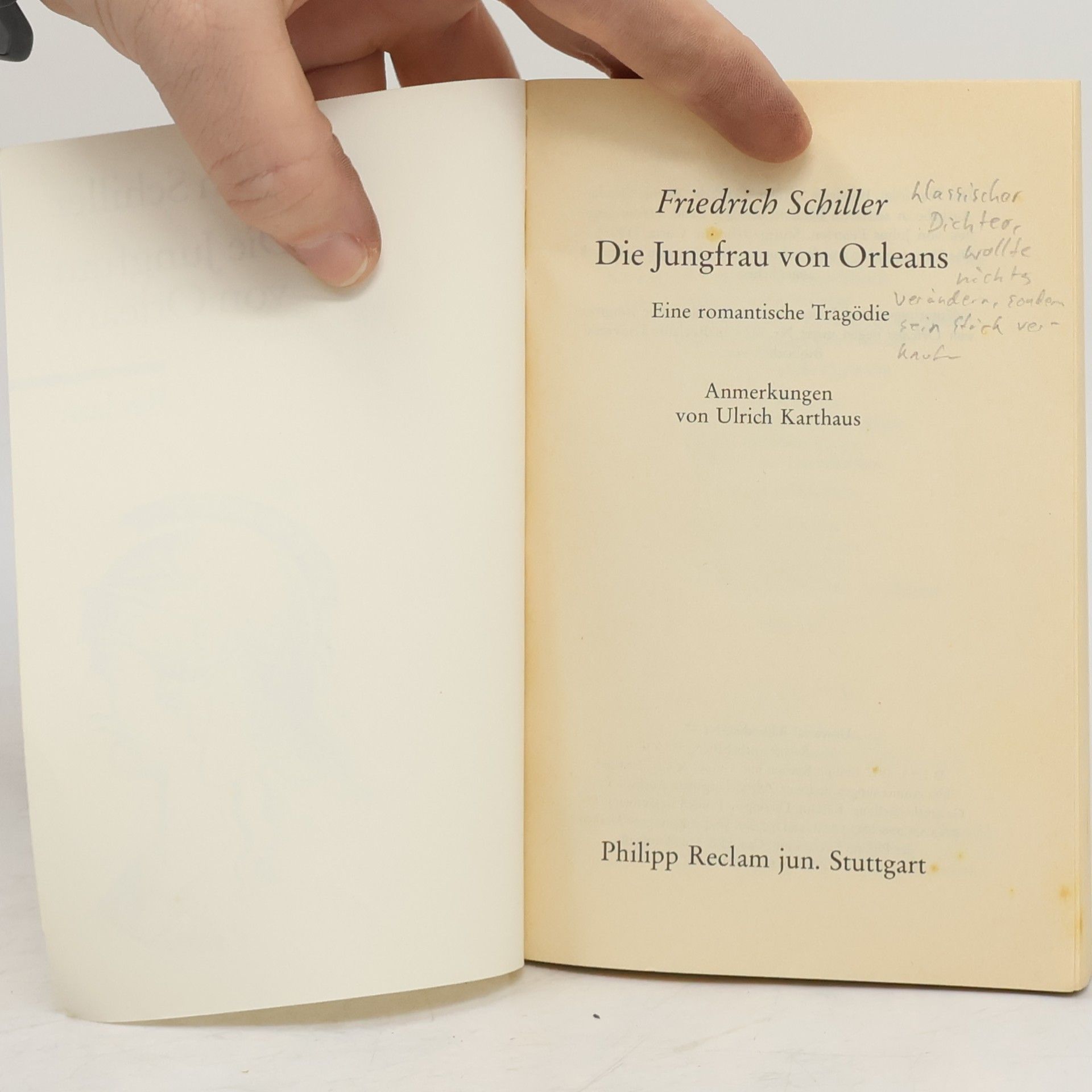 Friedrich Schiller Die Jungfrau Von Orleans