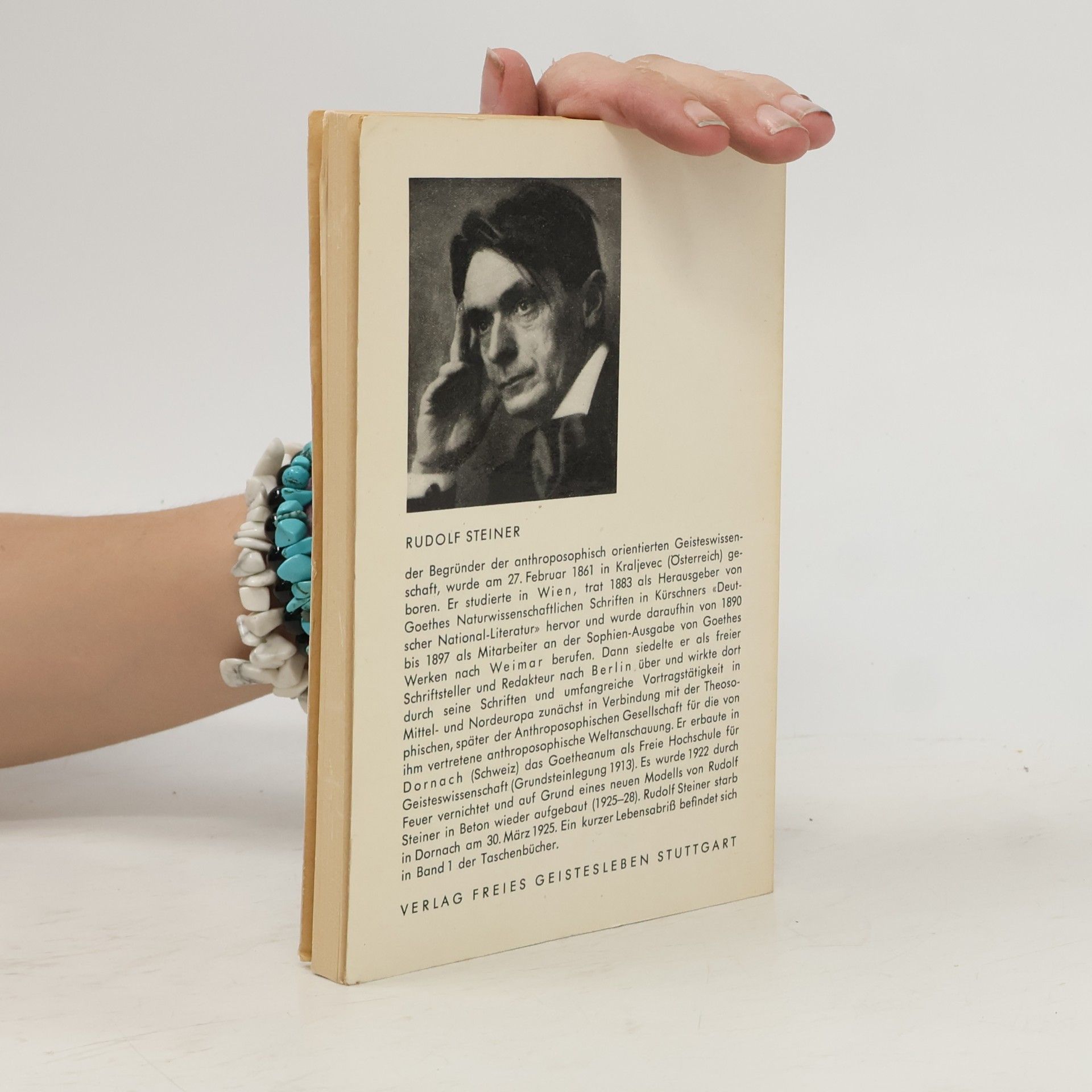 Rudolf Steiner Anthroposophie - ihre Erkenntniswurzeln und Lebensfrüchte