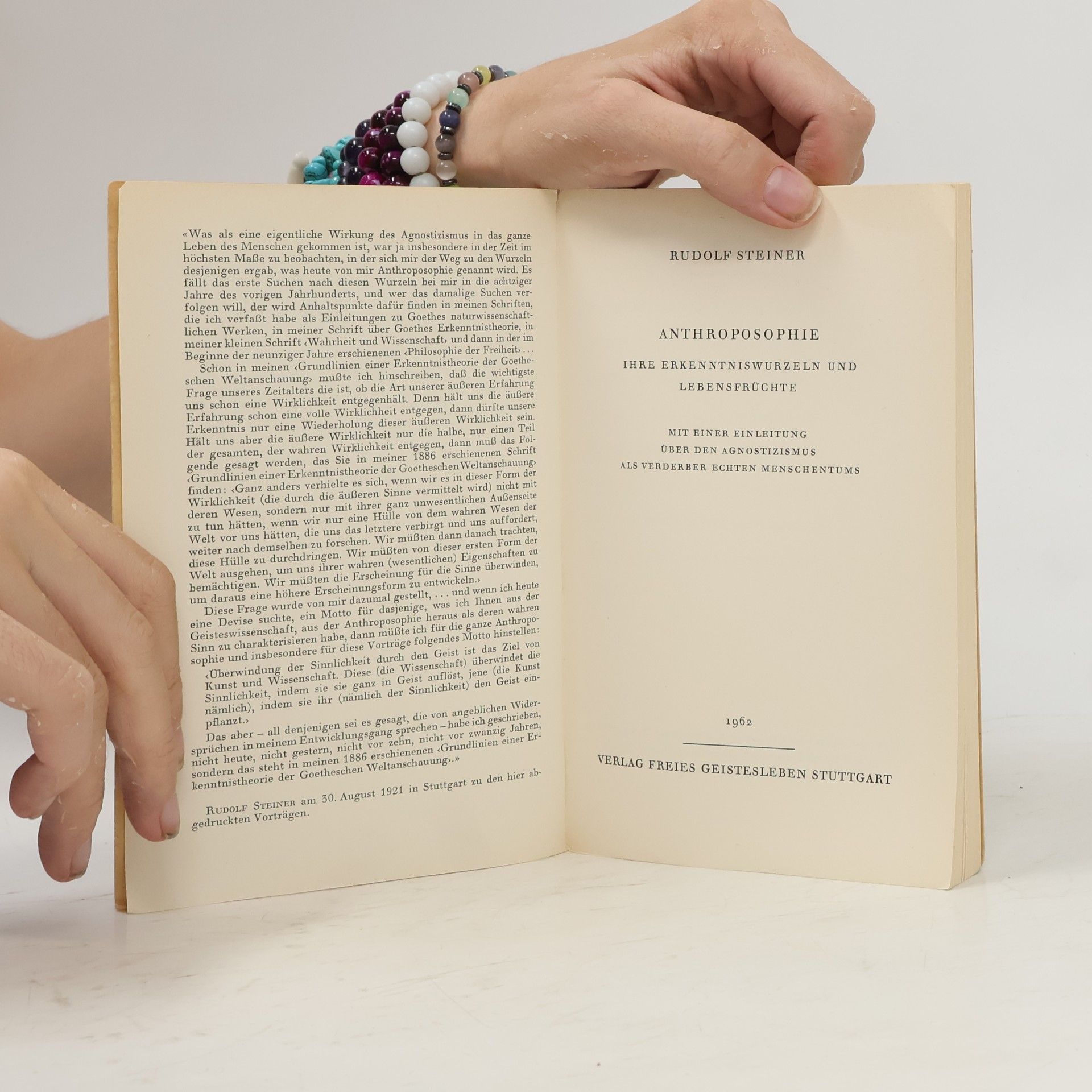Rudolf Steiner Anthroposophie - ihre Erkenntniswurzeln und Lebensfrüchte