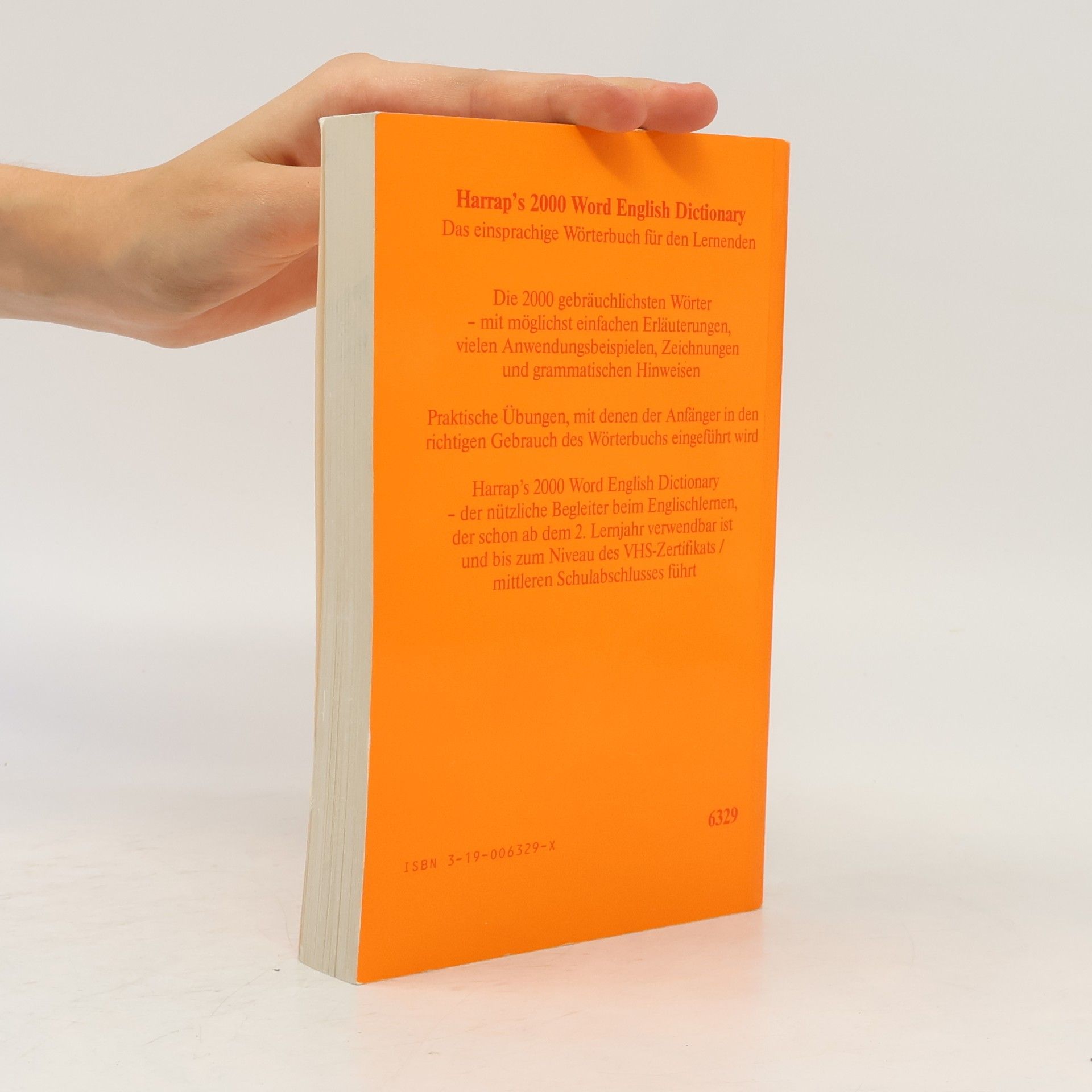 Peter Hodgson Collin Harrap's 2000 [two thousand] word English dictionary