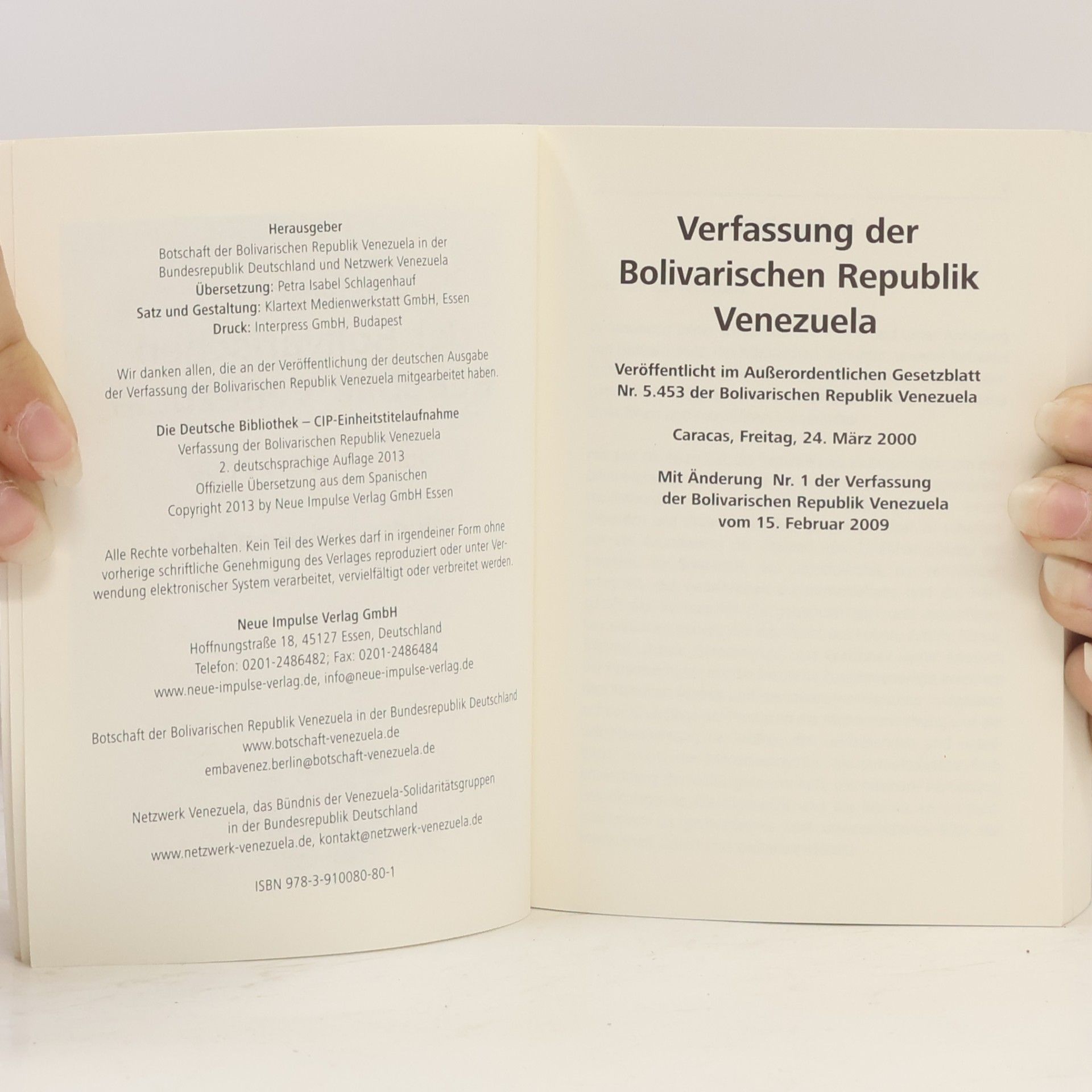 kolektiv Verfassung der Bolivarischen Republik Venezuela