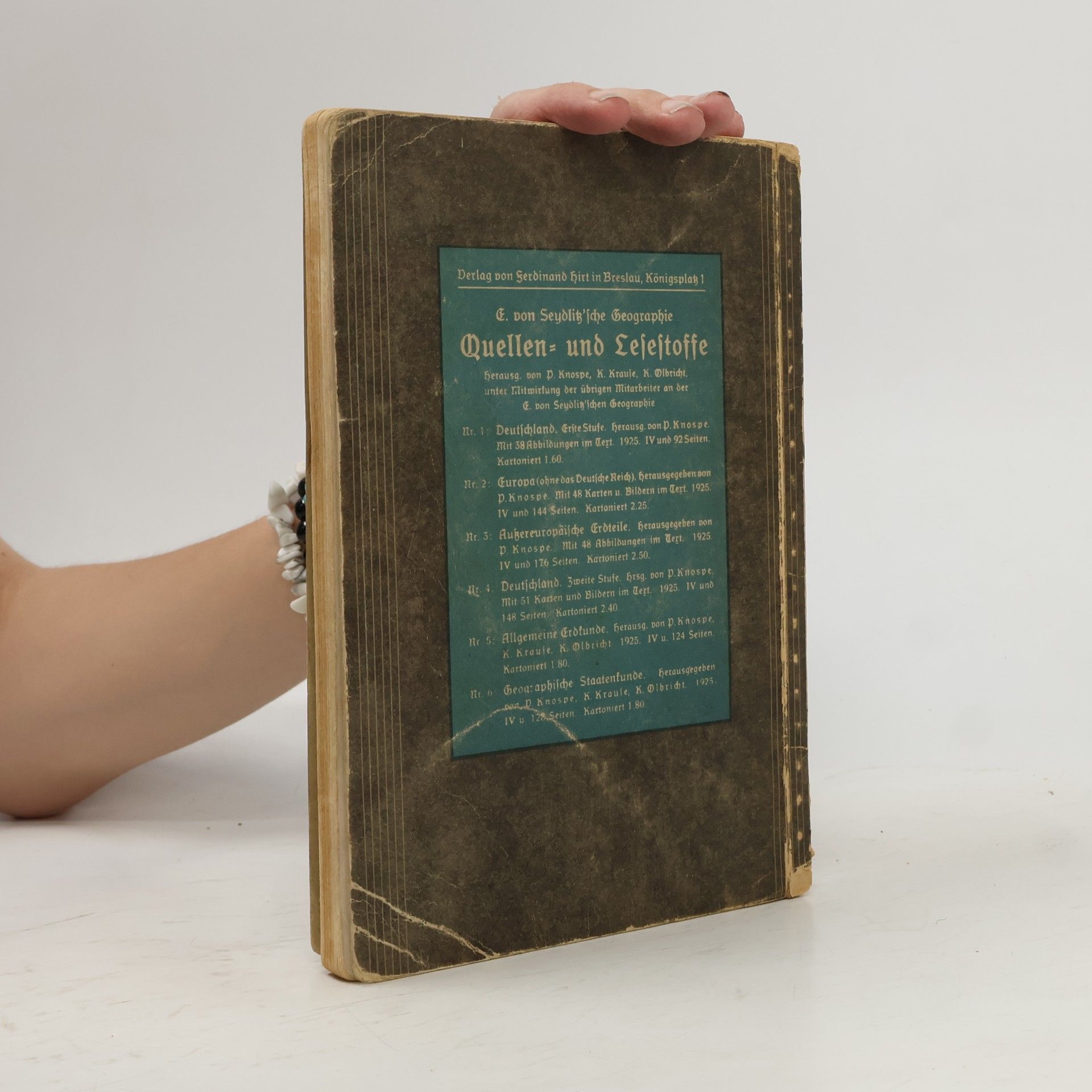 Ernst von Seydlitz Geographie für höhere Lehranstalten