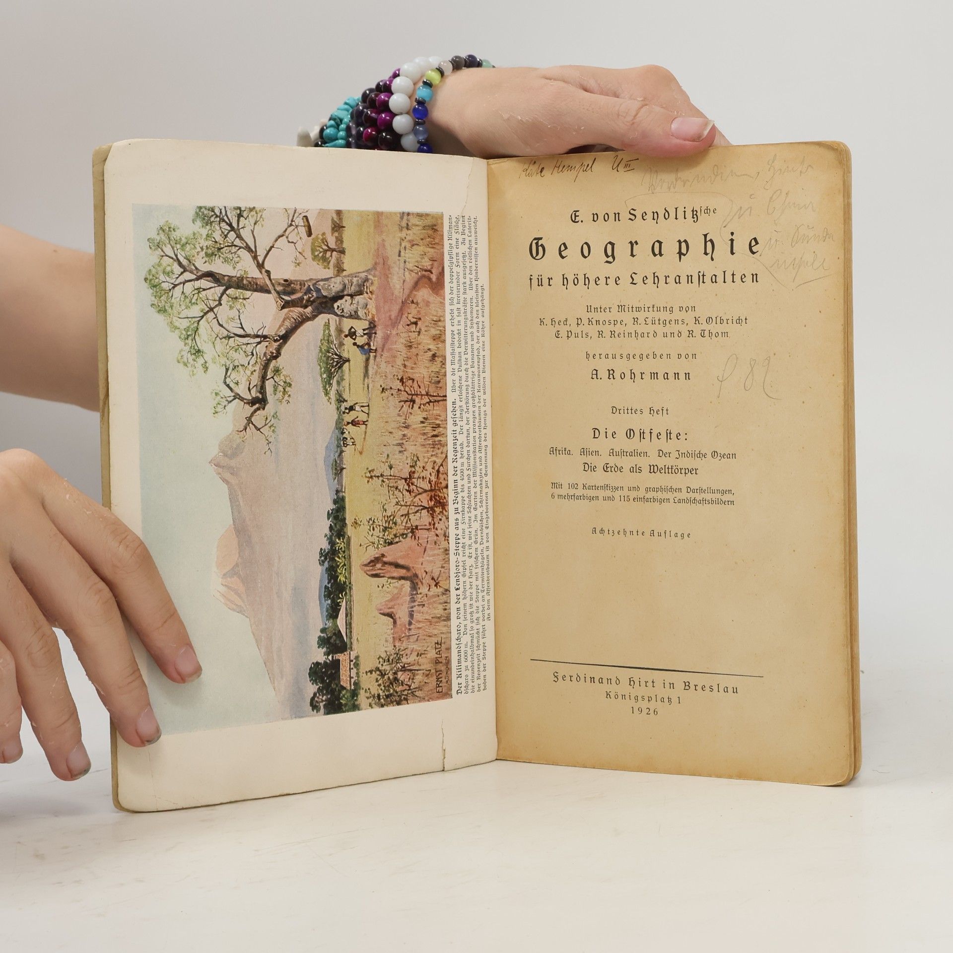 Ernst von Seydlitz Geographie für höhere Lehranstalten