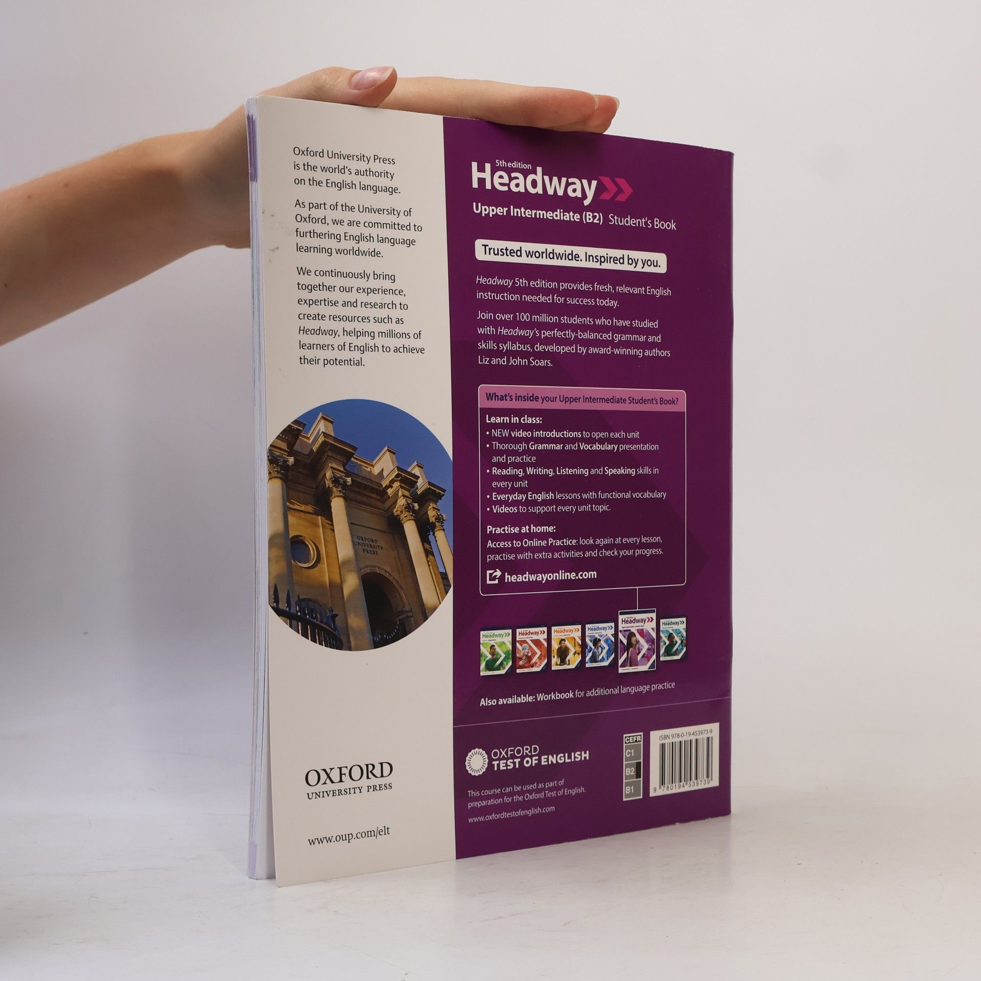 Liz Soars Headway: Upper Intermediate Student's Book - Part A