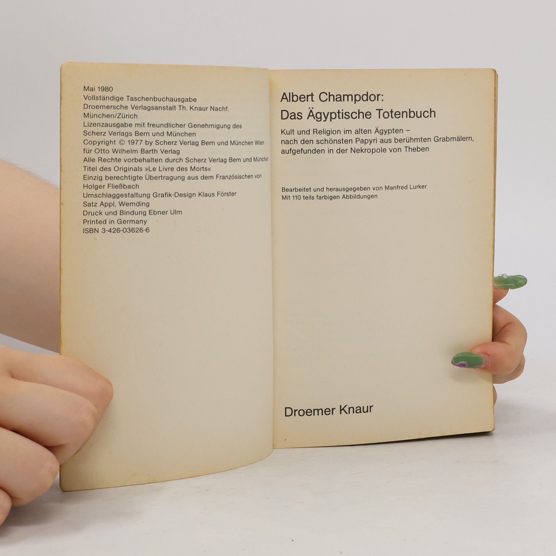 Albert Champdor Das Ägyptische Totenbuch