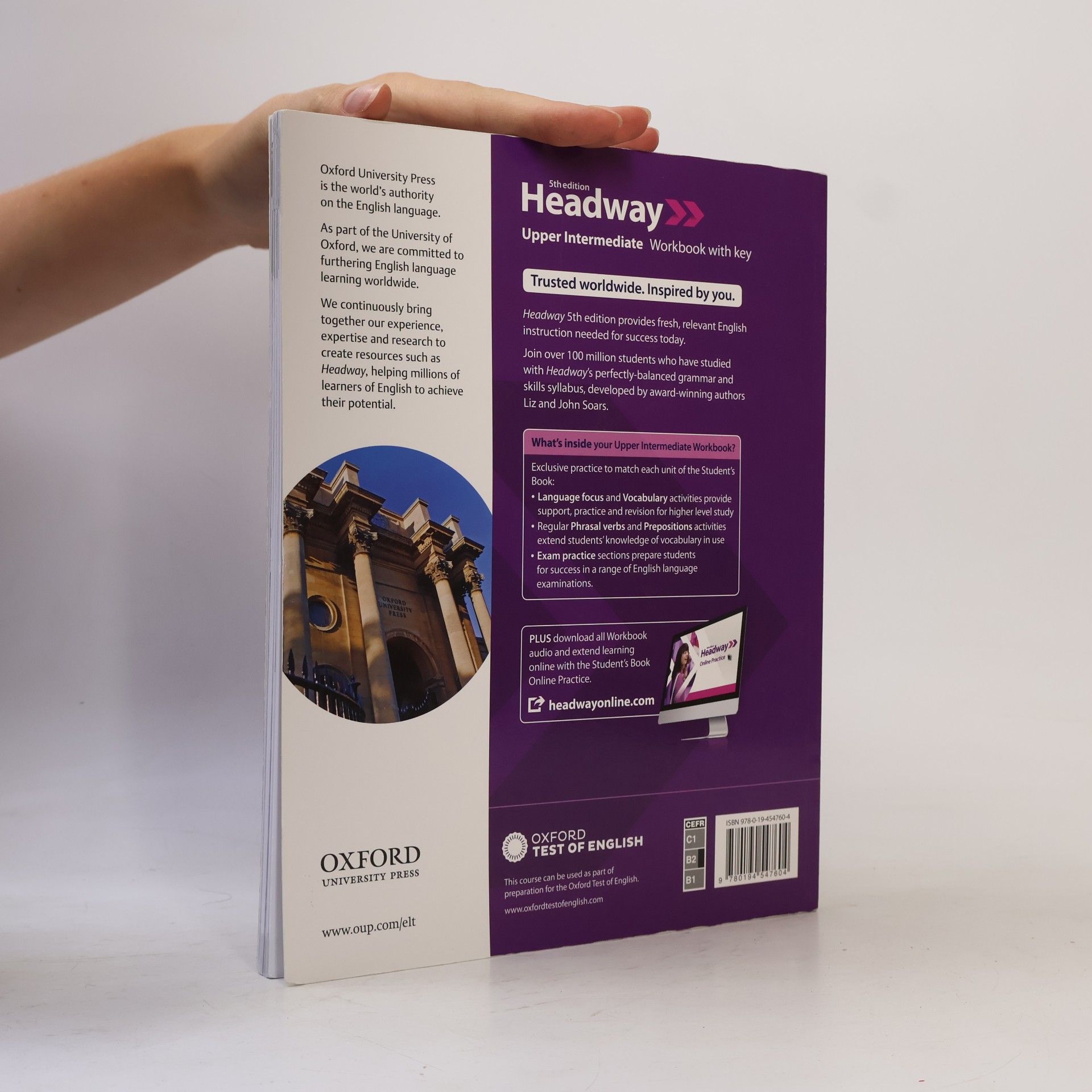 Liz Soars Headway. Upper Intermediate (Workbook With Key)