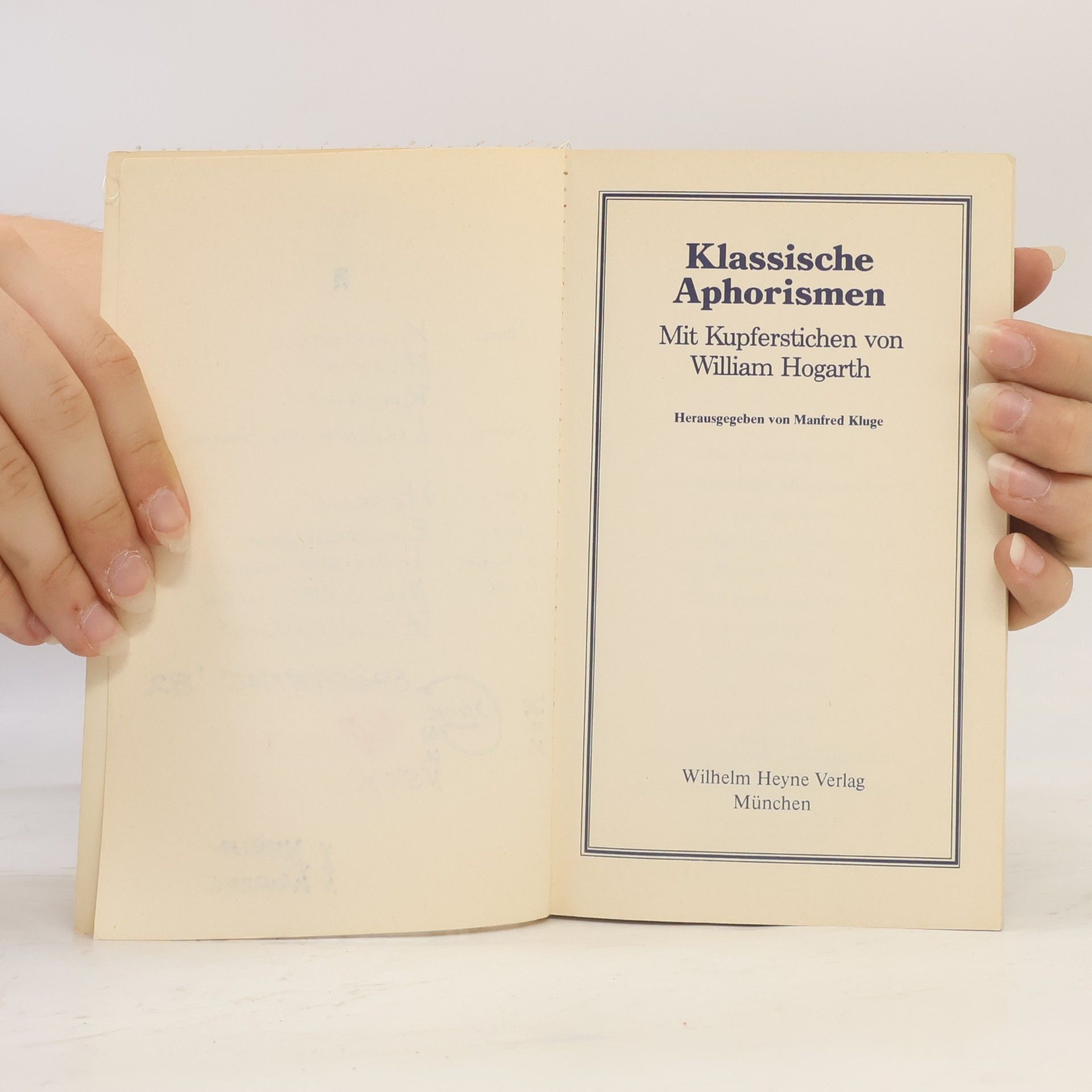 Manfred Kluge Klassische Aphorismen