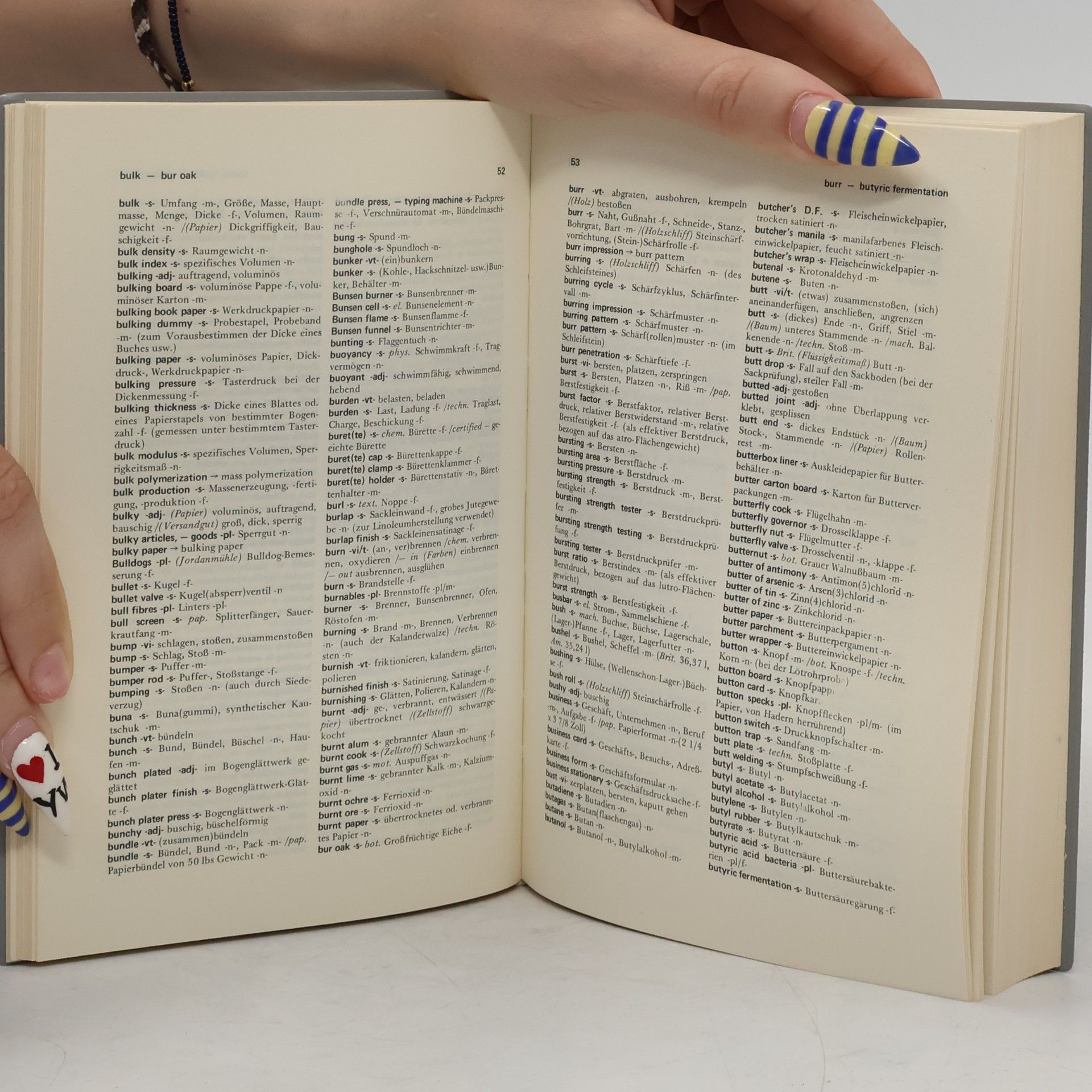 Wilhelm Mohrberg Technische Wörterbücher Zellstoff und Papier II. Deutsch-Englisch