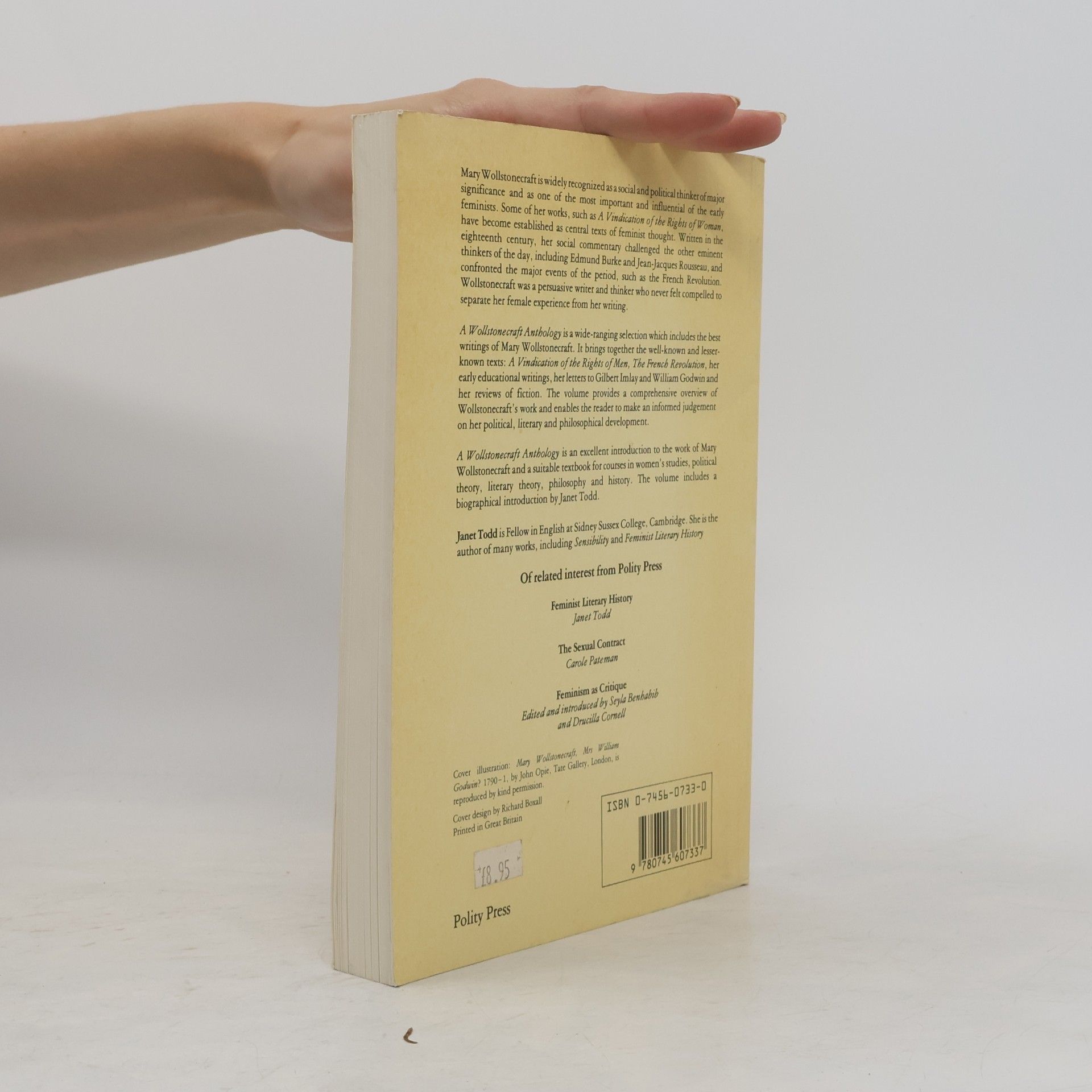 Janet Todd A Wollstonecraft Anthology