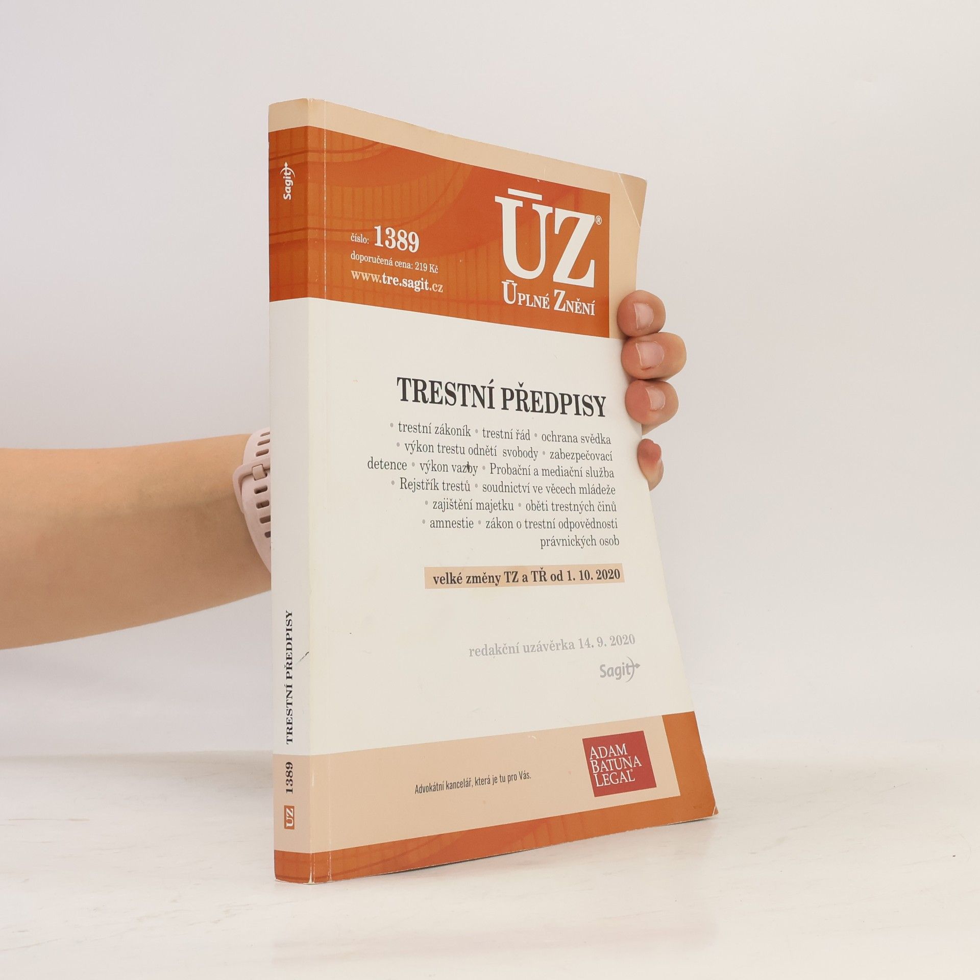 Auteurscollectief Trestní předpisy [ÚZ 2020 č. 1389]